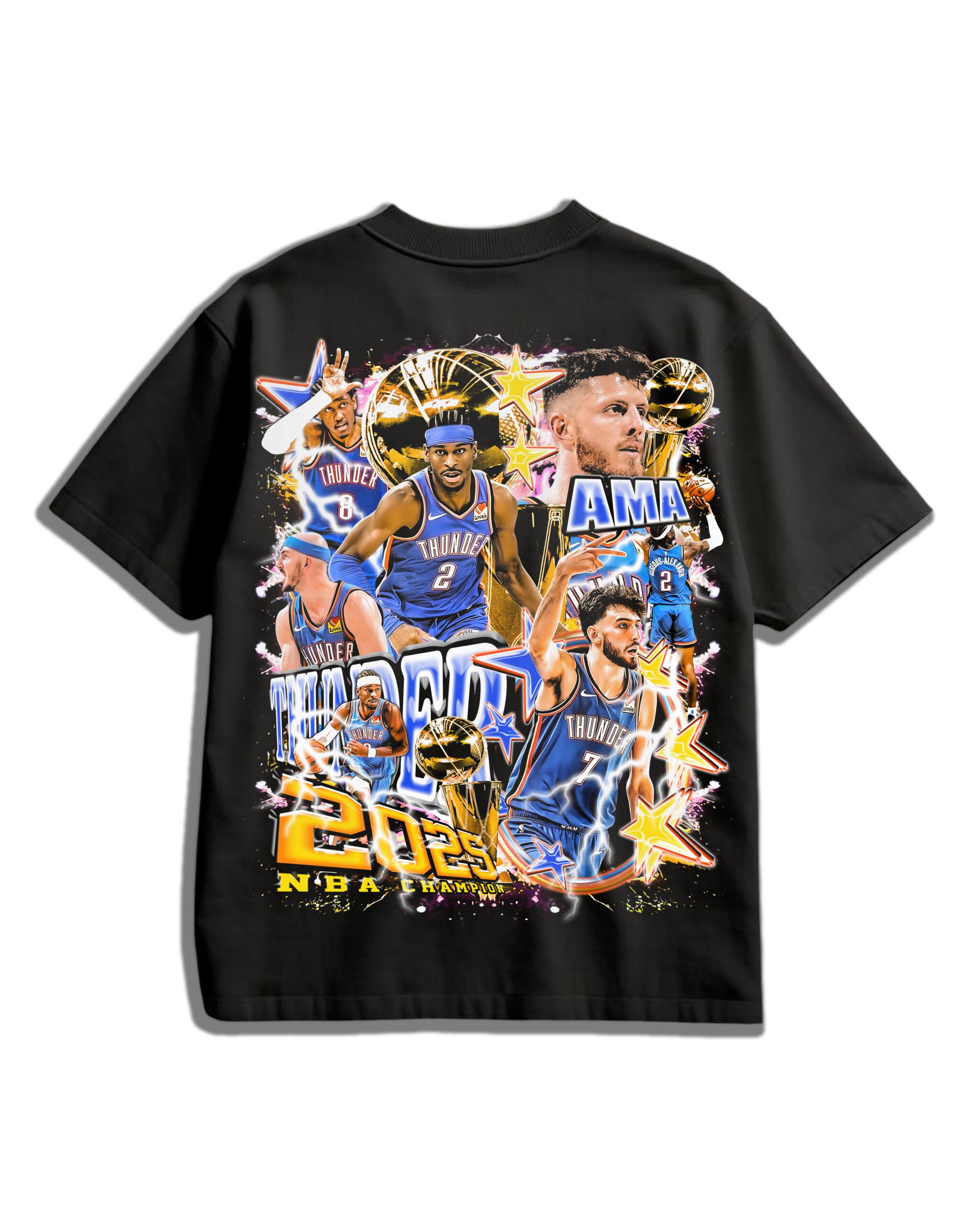 AMA Oversized T-Shirt – OKC 2025 NBA Champions Edition