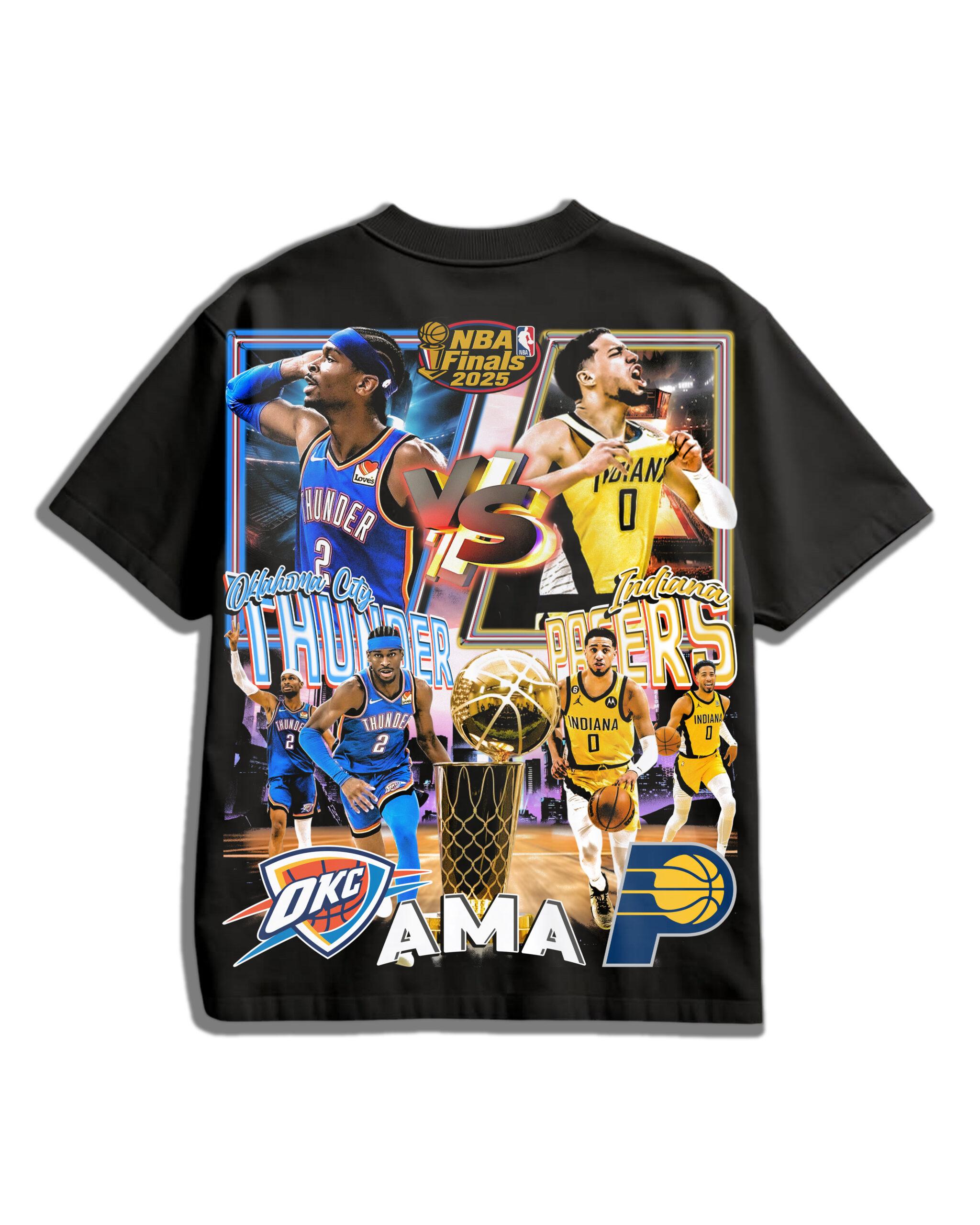13 BACK (7) Oversized T-Shirt – NBA Finals 2025: Thunder vs Pacers (AMA Edition)