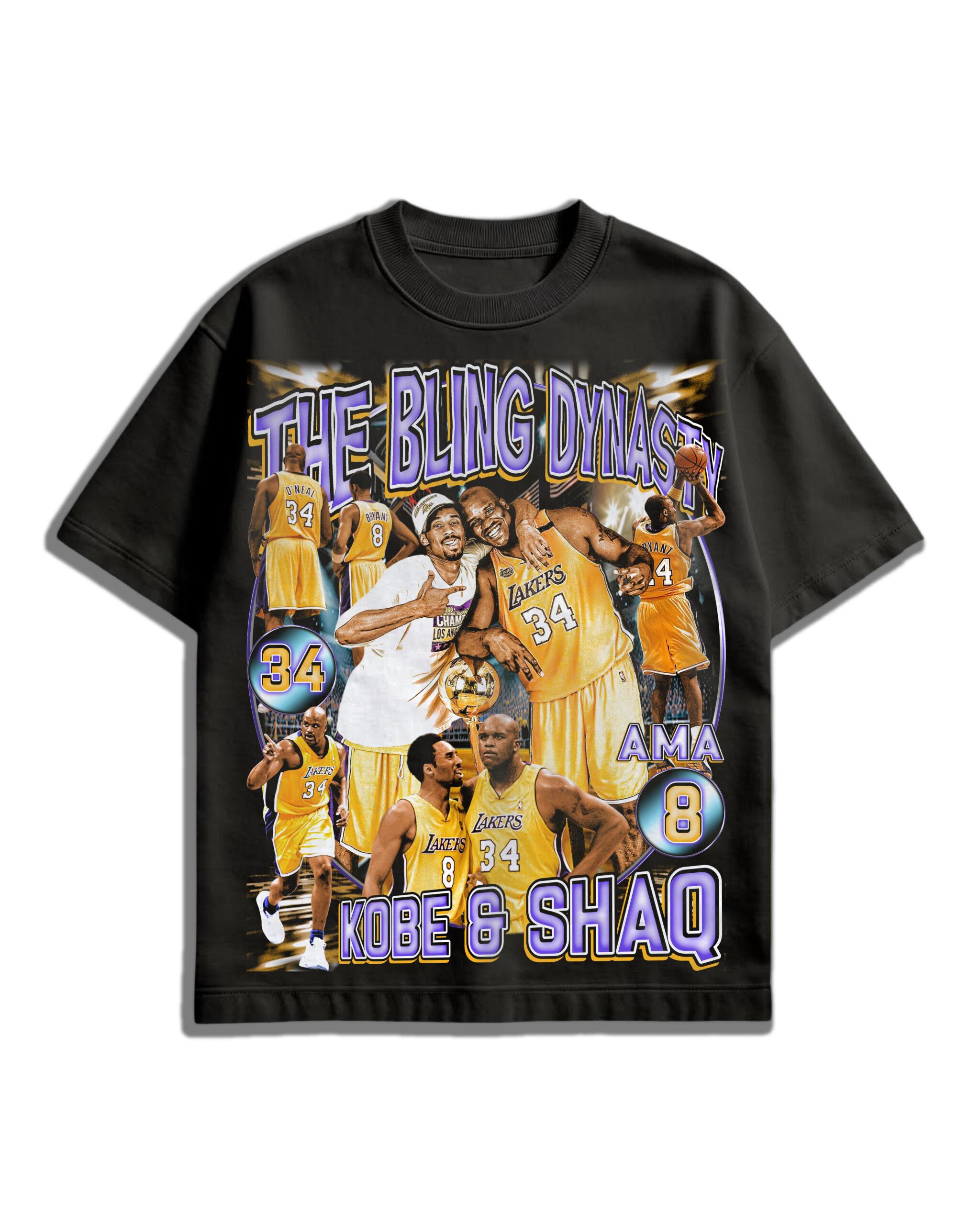 AMA Oversized T-Shirt – “The Bling Dynasty” Kobe & Shaq Edition