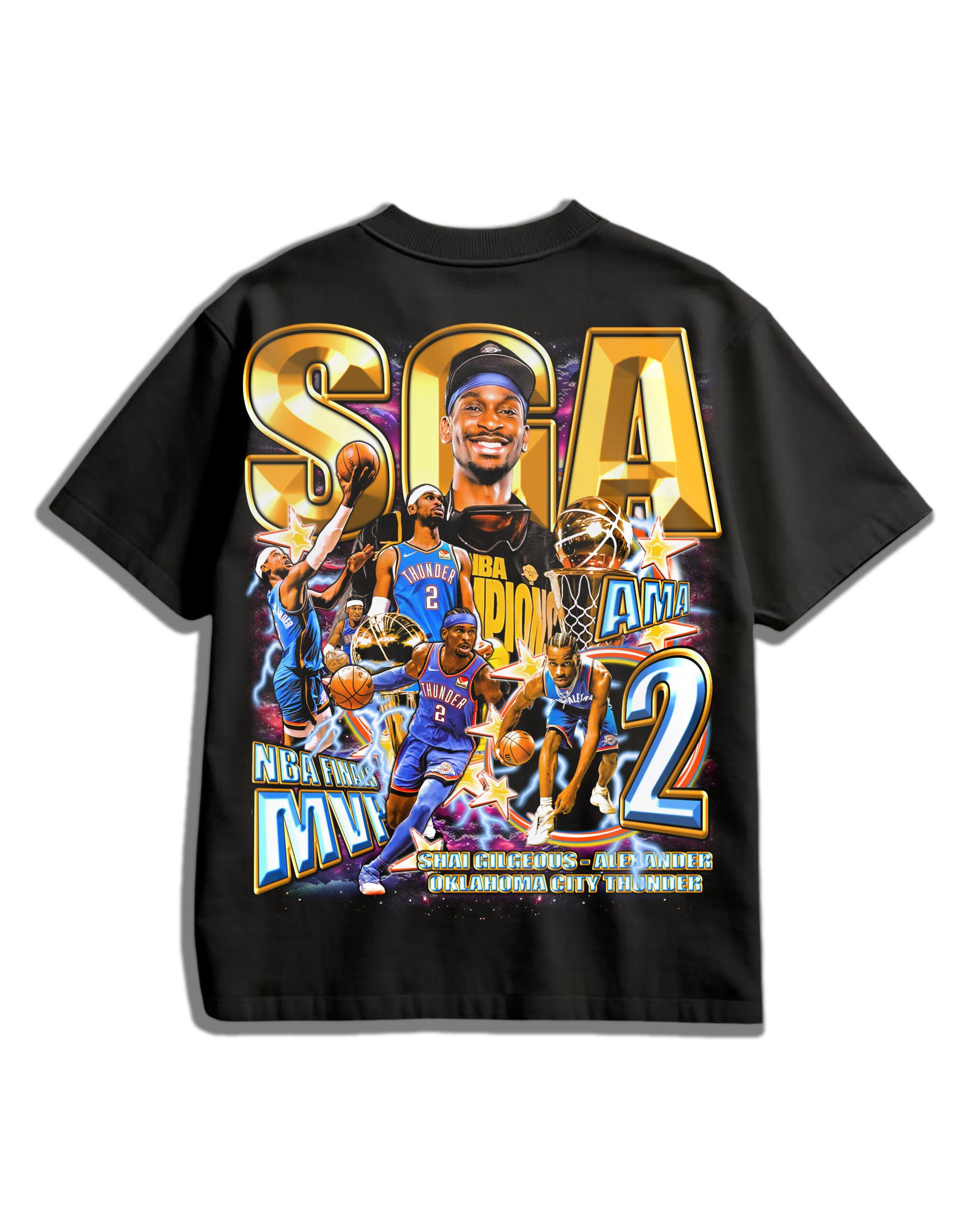 7 BACK (5) 2025 NBA Finals MVP Oversized Tee – Shai Gilgeous-Alexander Edition