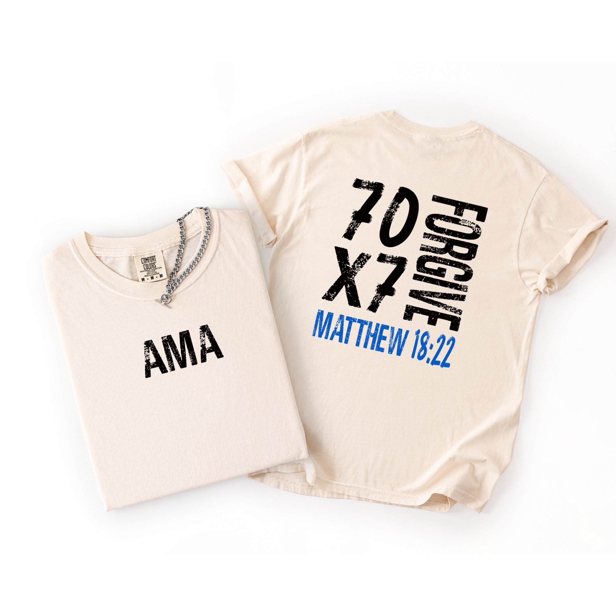 70 x 7 tshirt mockup 2 70x7 Forgive T-Shirt