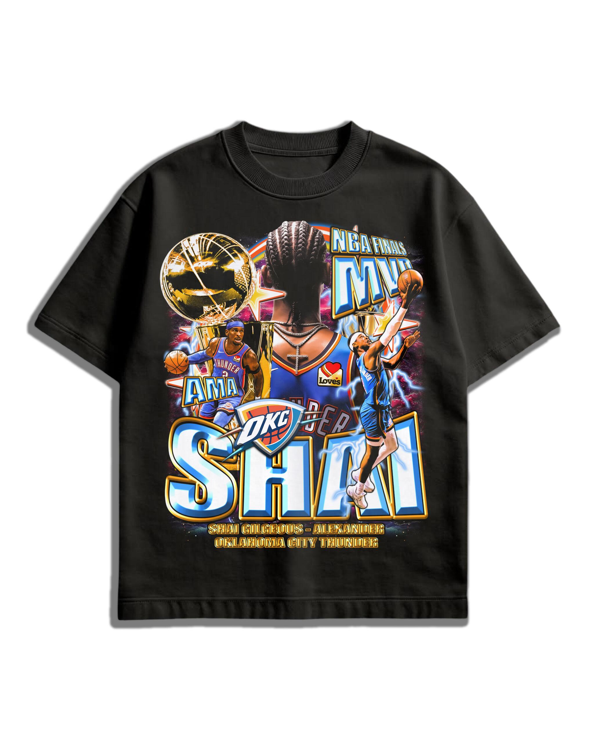 8 FRONT (5) 2025 NBA Finals MVP Oversized Tee – Shai Gilgeous-Alexander Edition