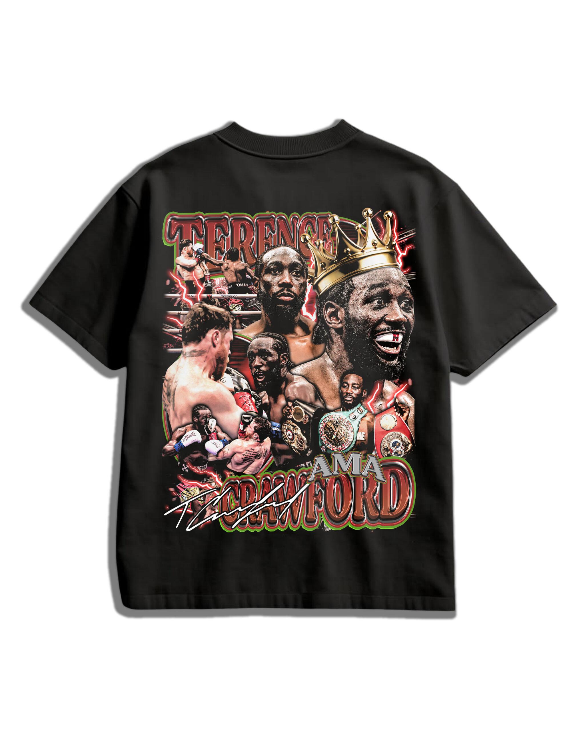 BACK MOCKUP AMA® Oversized T-Shirt – Terence Crawford “Undisputed King” 2025 Victory Edition