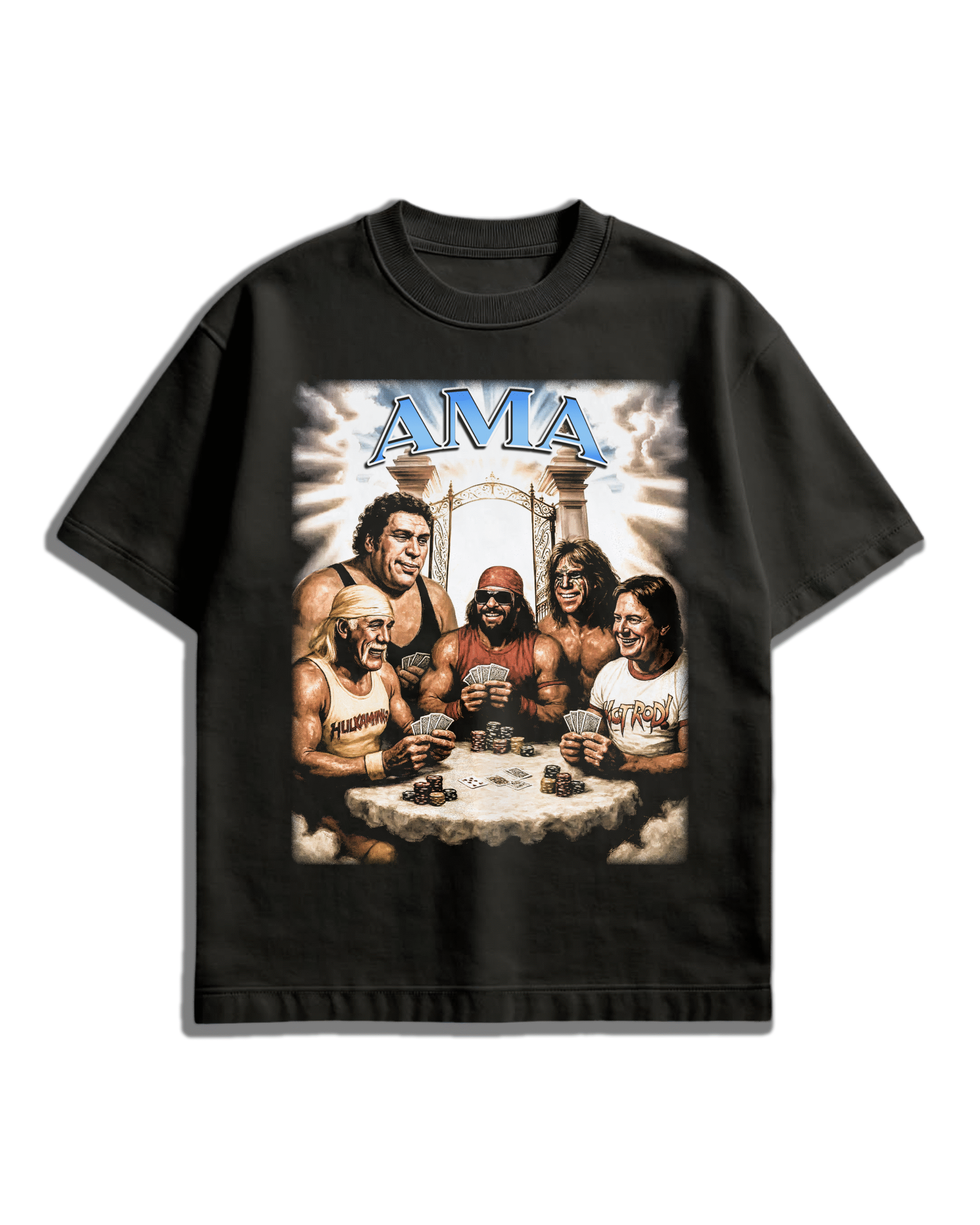 AMA® Legends Never Die – Wrestling Icons Oversized T-Shirt (Limited Edition)