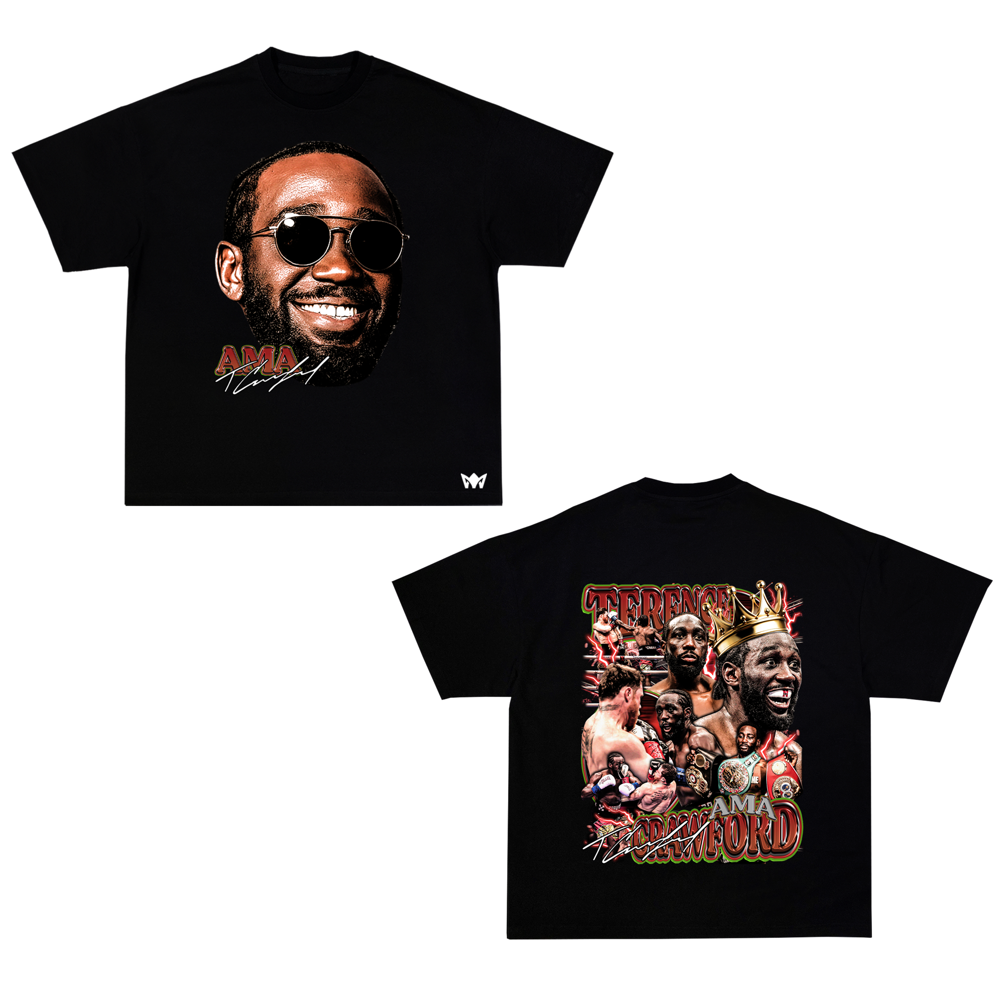 AMA® Oversized T-Shirt – Terence Crawford “Undisputed King” 2025 Victory Edition