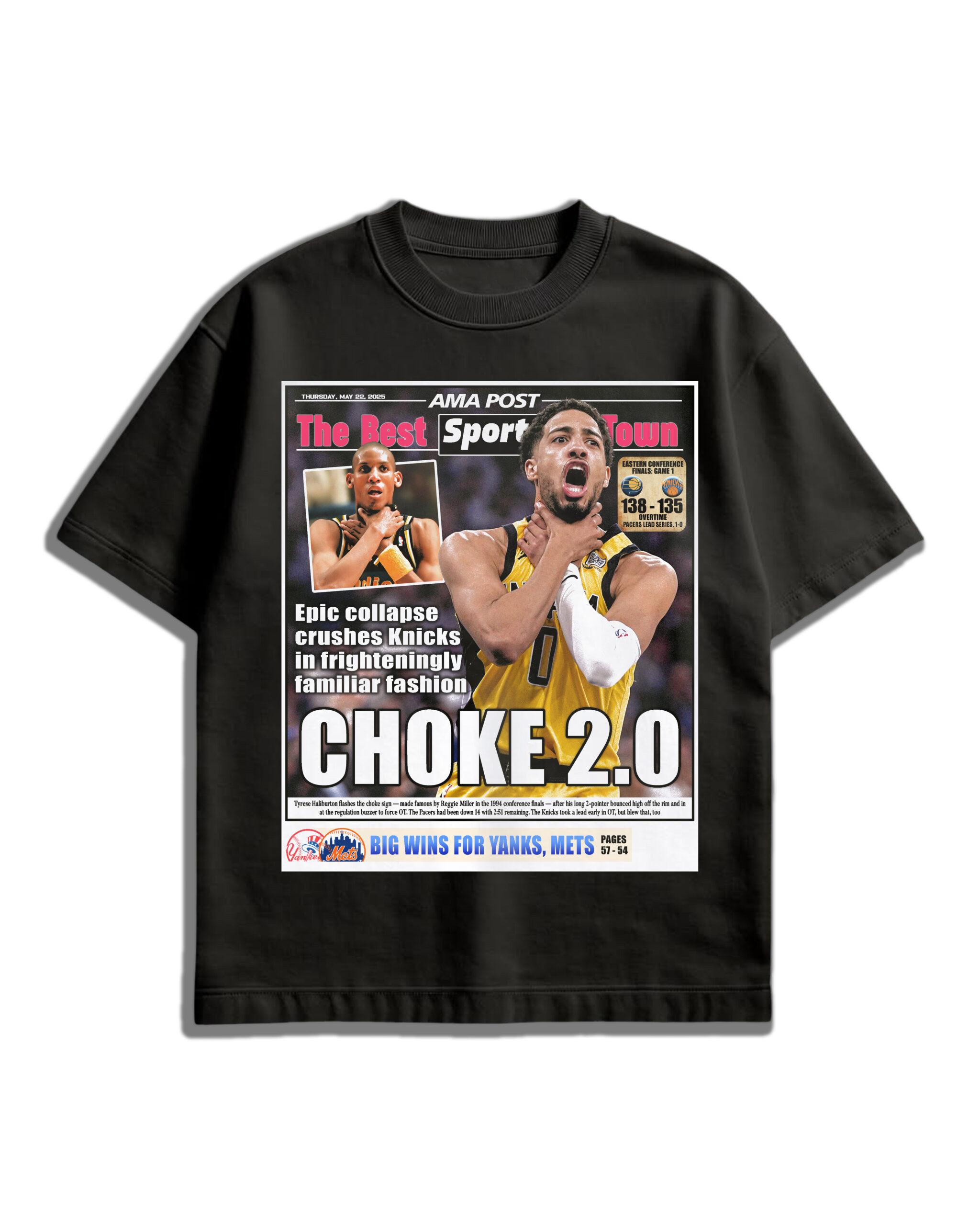 AMA Oversized T-Shirt – “Choke 2.0” Newspaper Edition