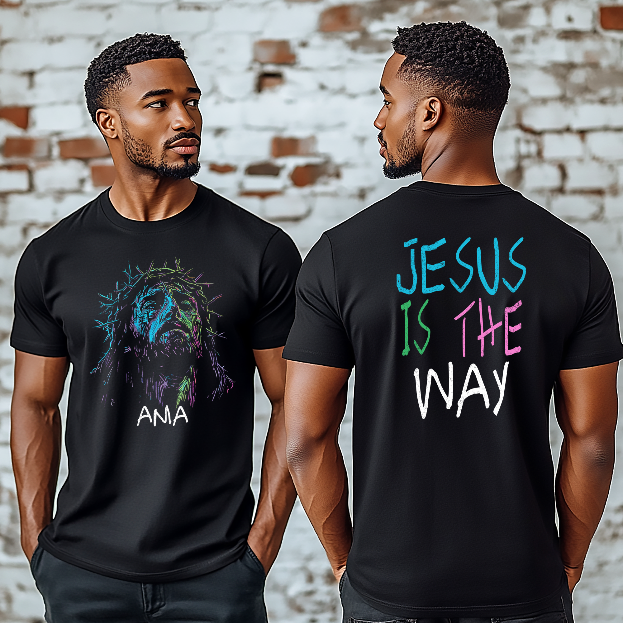 “Jesus Is The Way” T-Shirt – AMA (Amor, Misión, Acción)