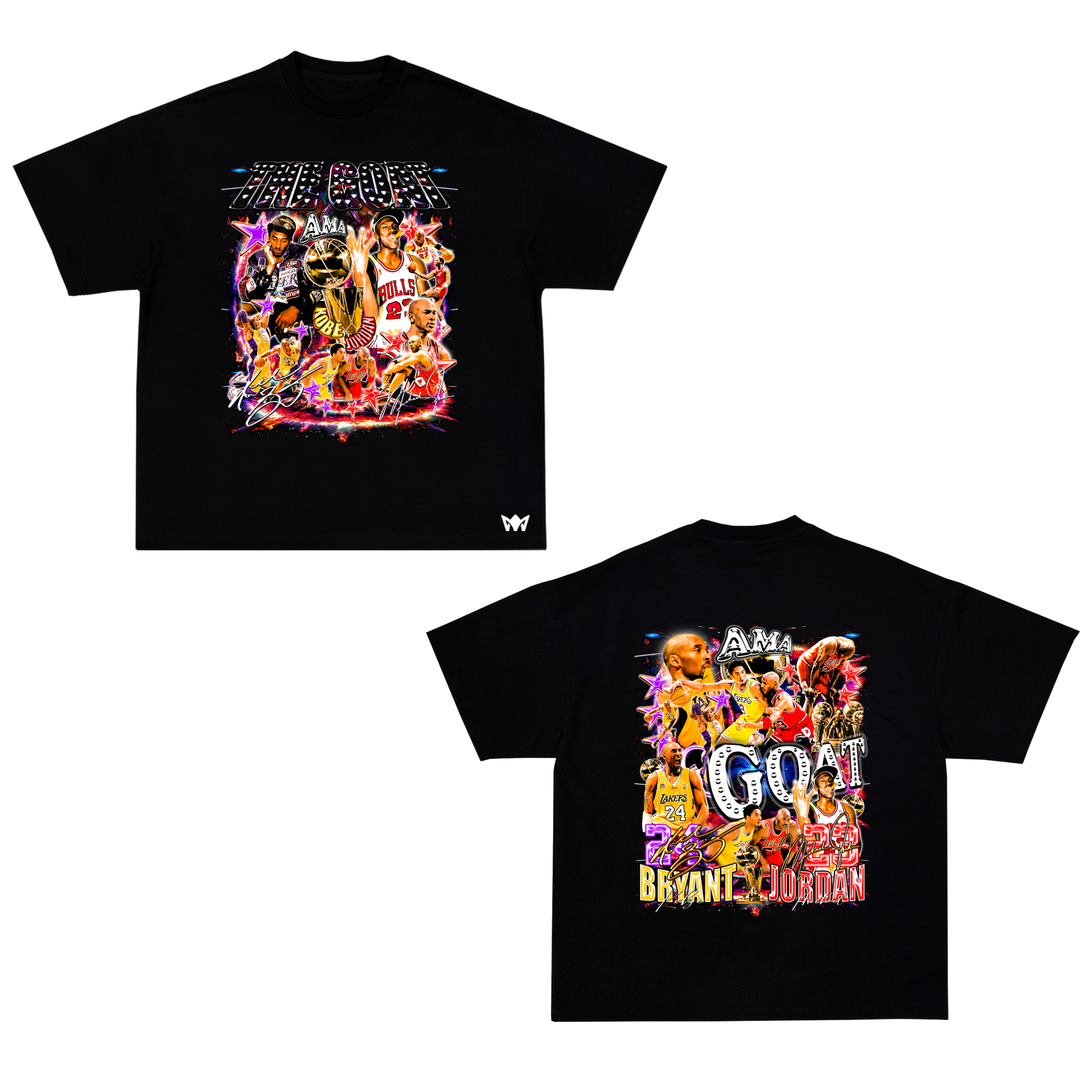 GOAT Legends Basketball T-Shirt – Kobe Bryant & Michael Jordan Tribute Tee