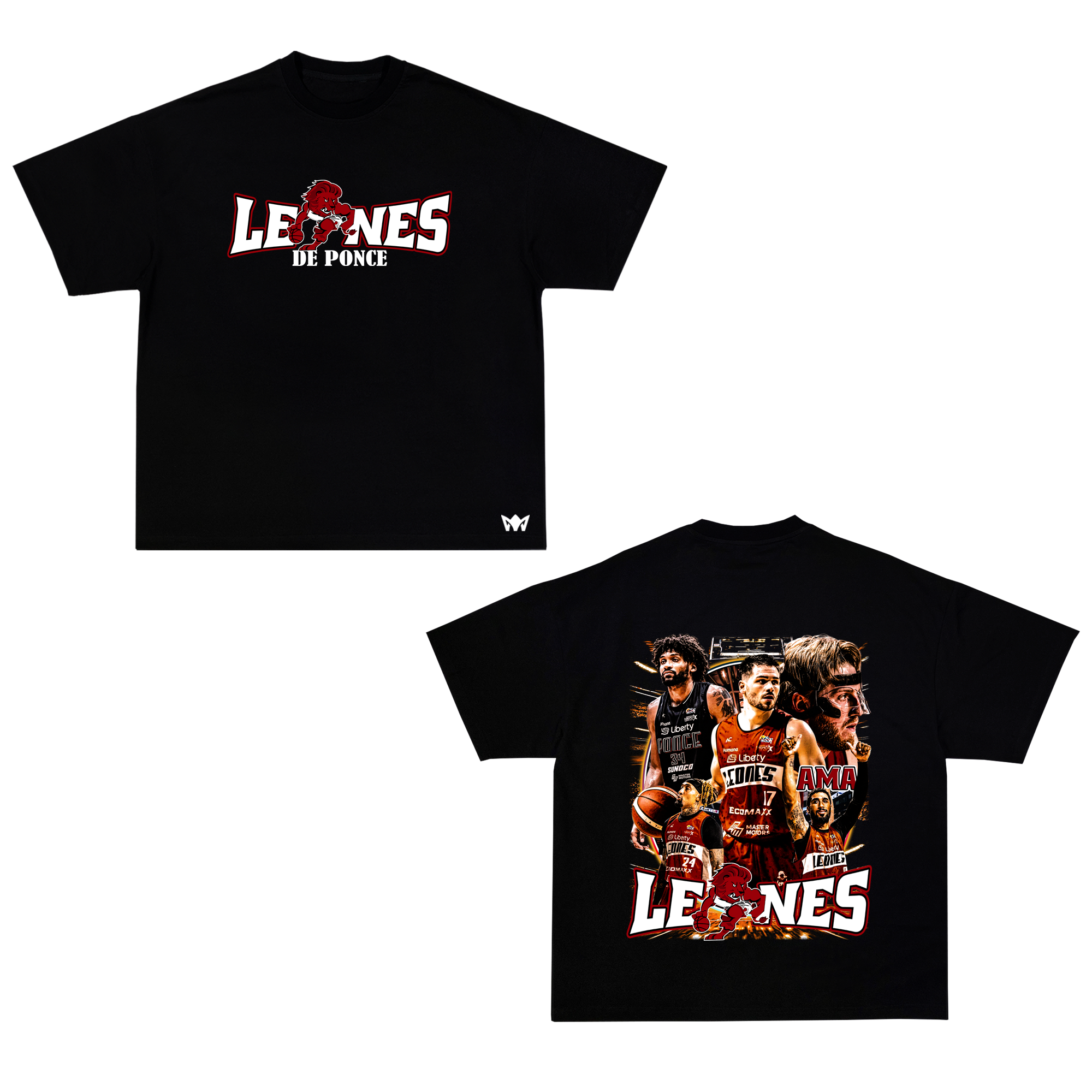 PONCE LEONES TSHIRT MOCKUP 1 Camisa Oversized AMA – “Leones de Ponce” Edición BSN 2025
