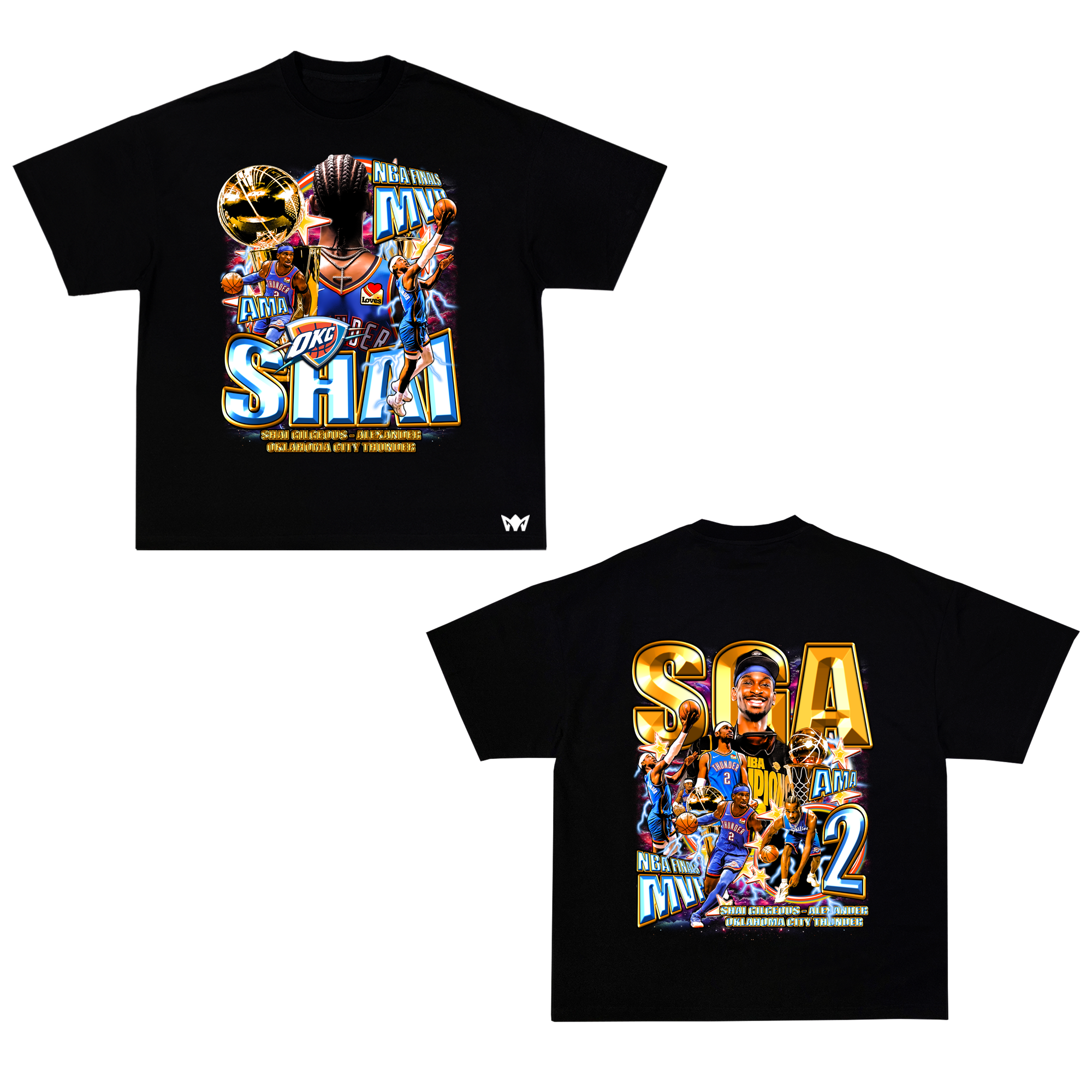 2025 NBA Finals MVP Oversized Tee – Shai Gilgeous-Alexander Edition