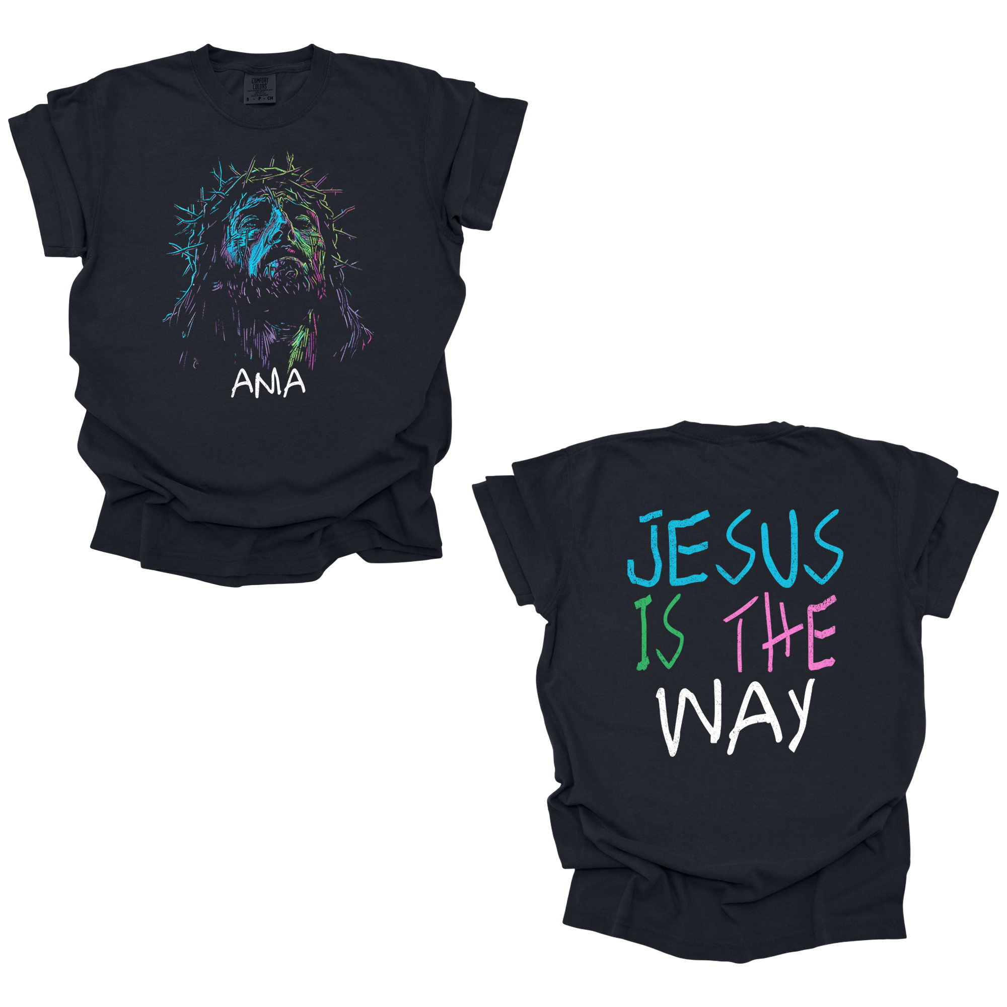 Untitled-2 “Jesus Is The Way” T-Shirt – AMA (Amor, Misión, Acción)