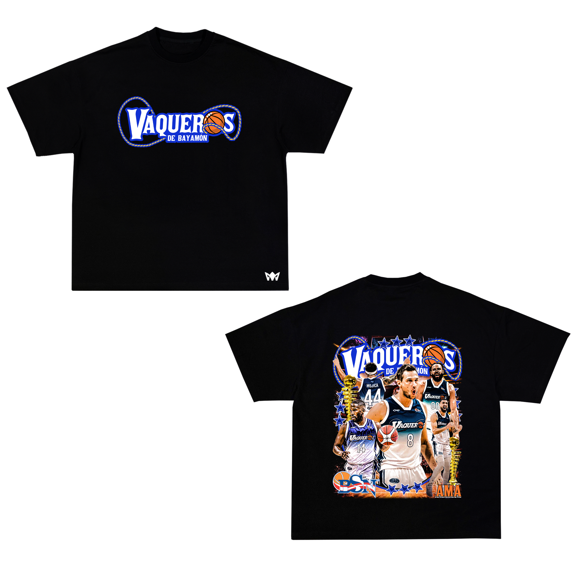 VAQUEROS TSHIRT MOCKUP 1 Camiseta Oversized AMA® “Vaqueros de Bayamón” – Edición Limitada 2025