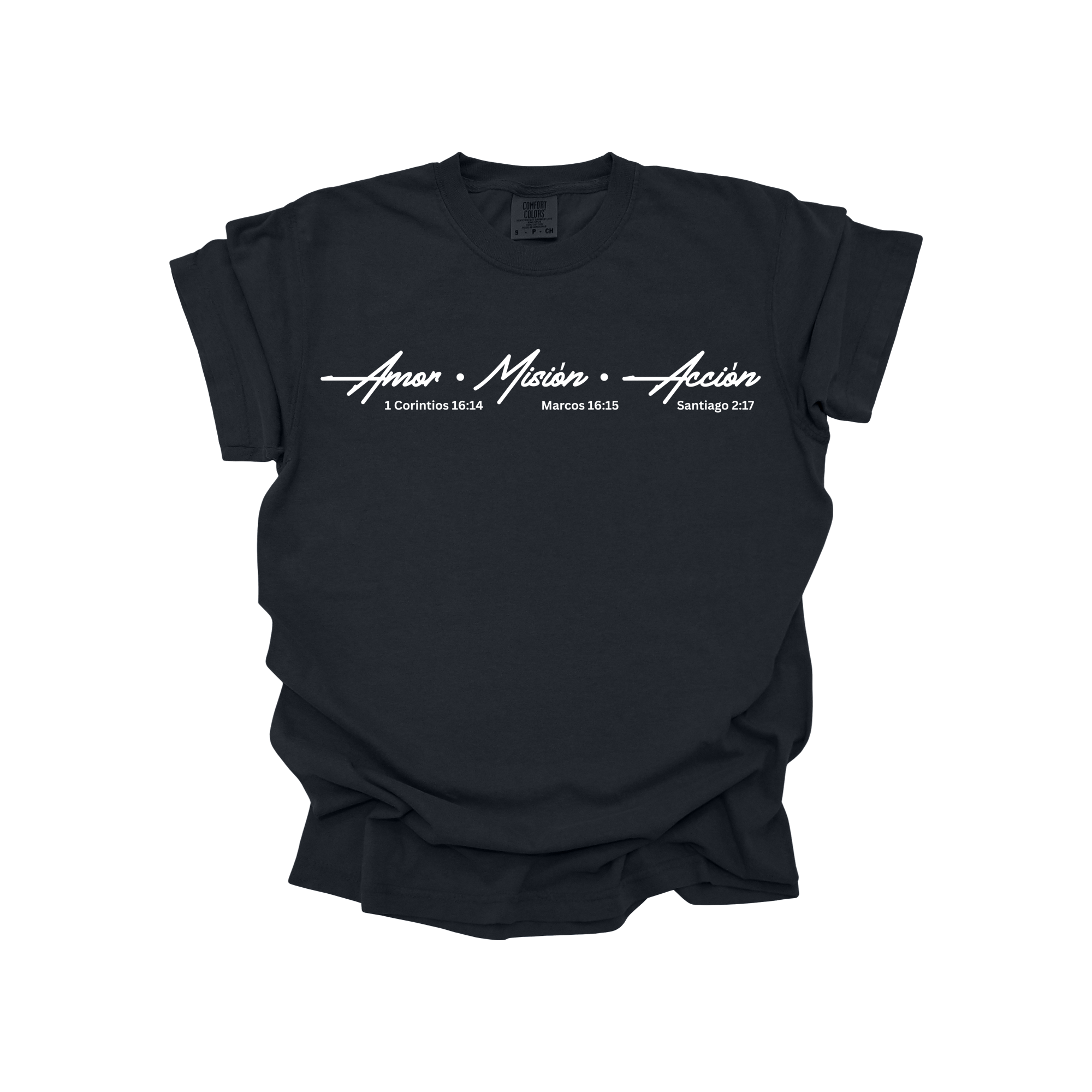 Camiseta Oficial AMA – Amor, Misión, Acción