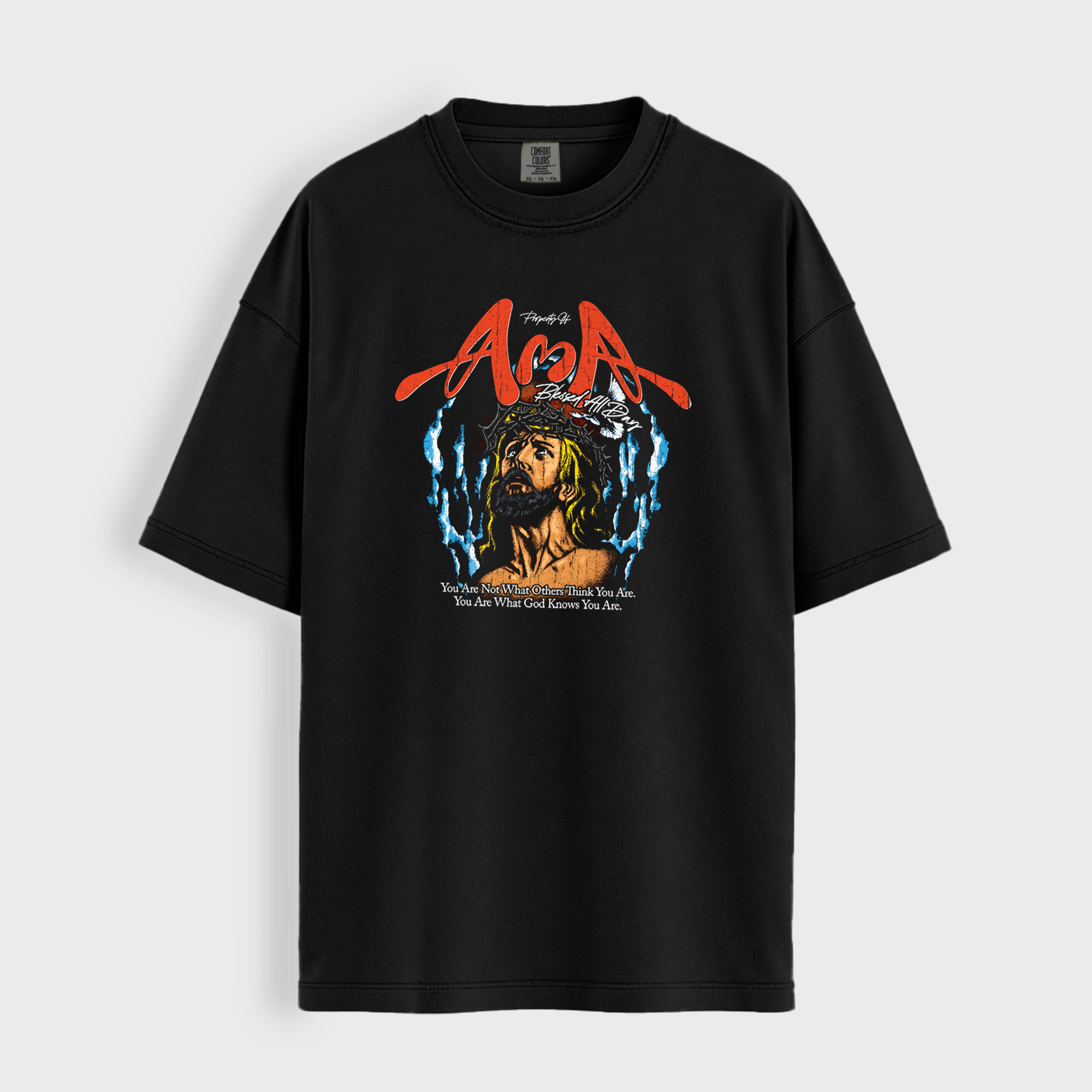 blessed all day tshirt mockup 3 Blessed All Day T-Shirt | Faith-Based Streetwear