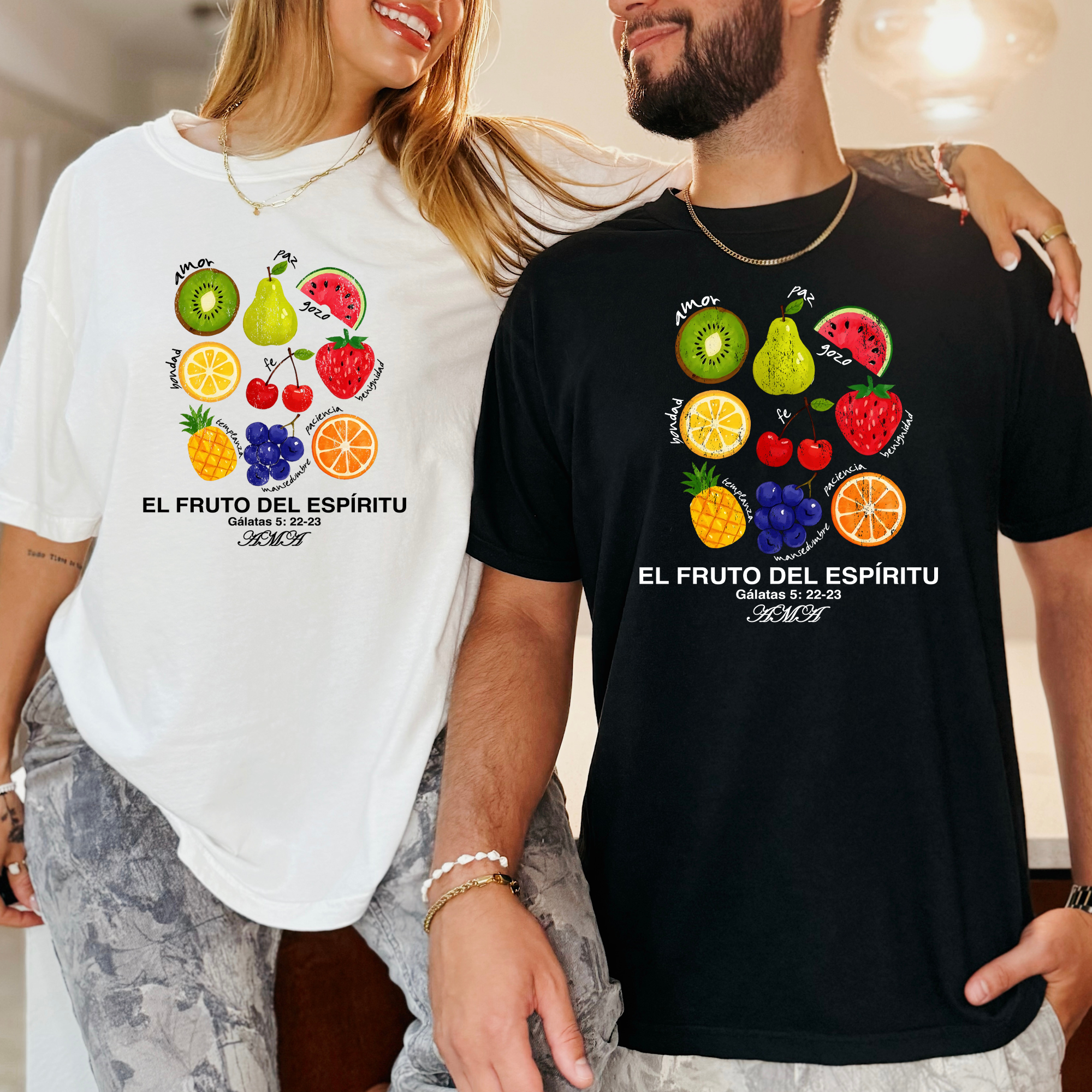 Camiseta Cristiana “El Fruto del Espíritu” – Gálatas 5:22-23