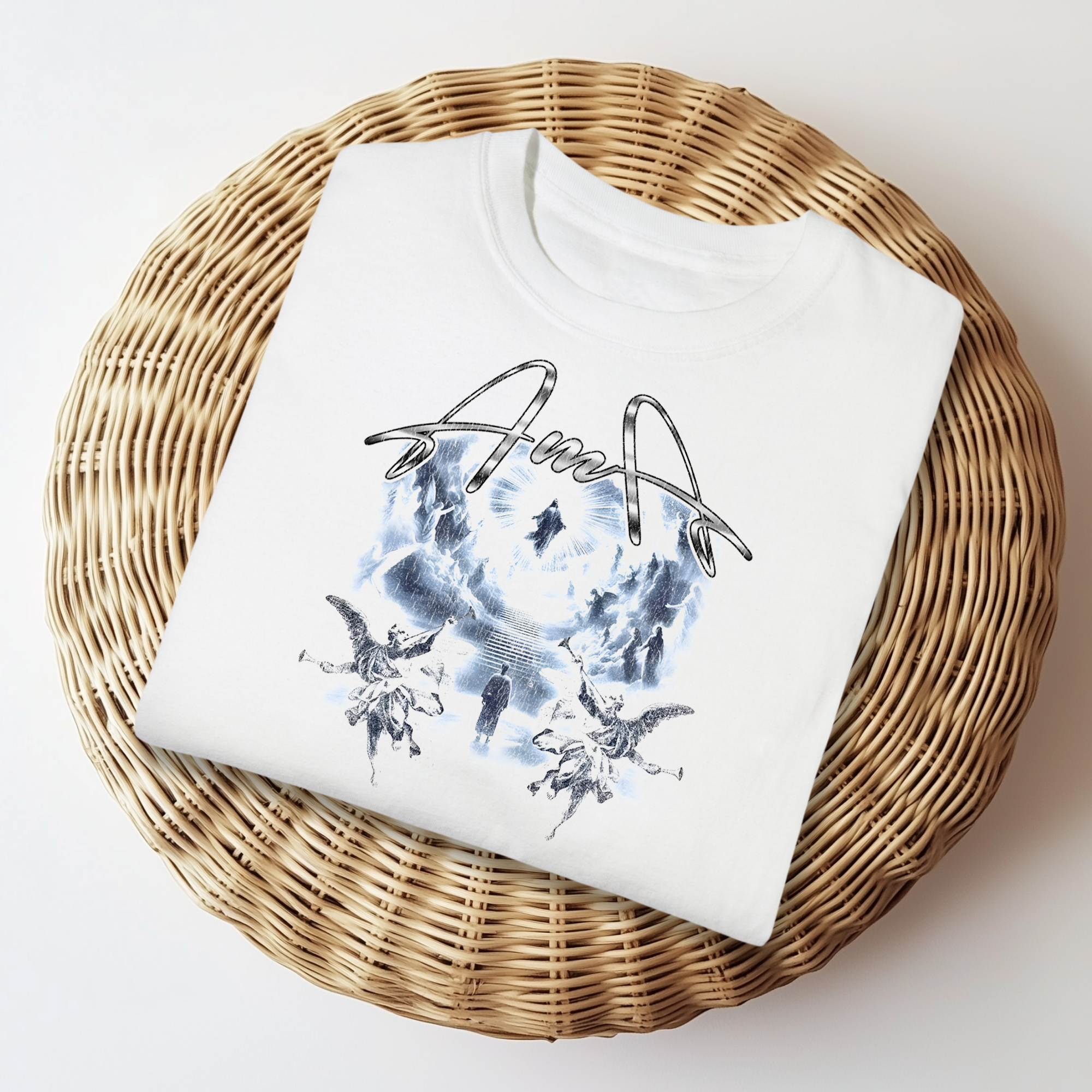 heaven tshirt mockup 1 “AMA Heaven Vision” T-Shirt – Faith & Purpose in Style