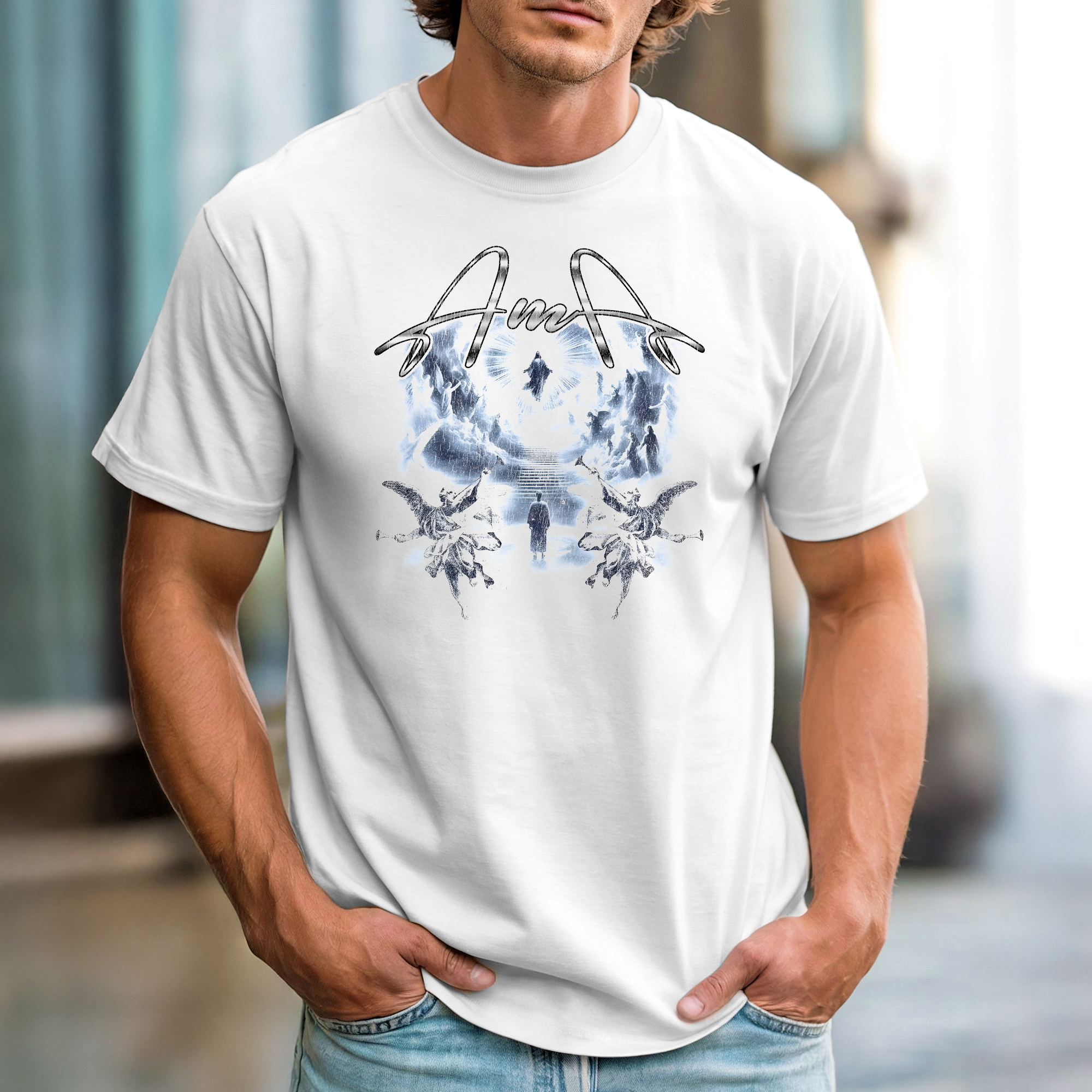 “AMA Heaven Vision” T-Shirt – Faith & Purpose in Style