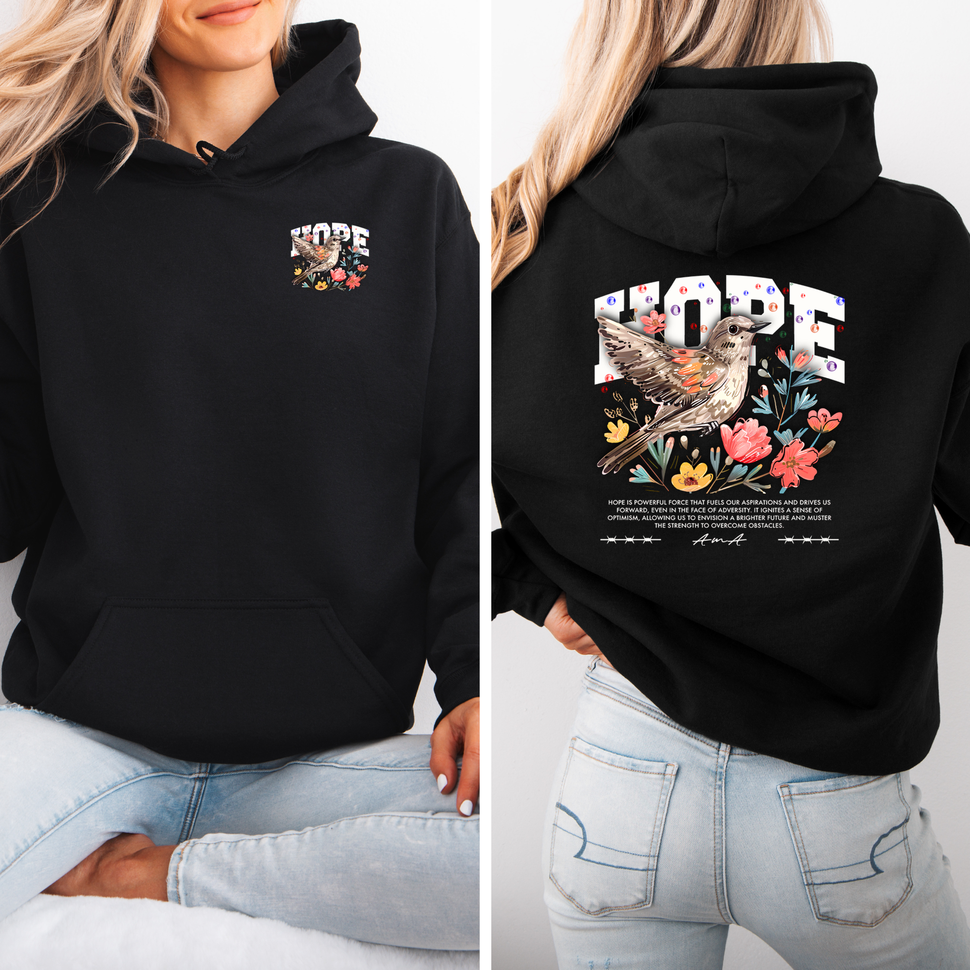“HOPE” Christian Hoodie – Faith & Renewal Edition