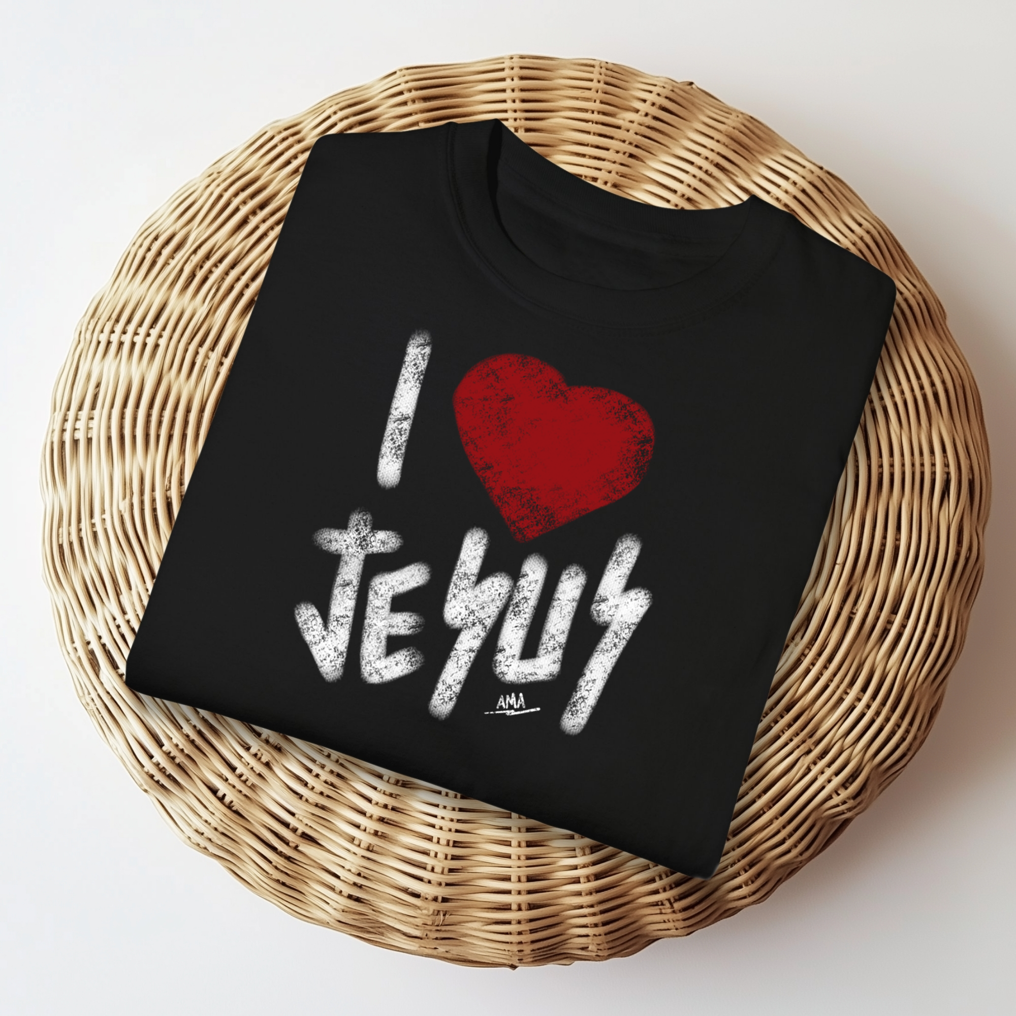 I Love Jesus T-Shirt – AMA (Amor, Misión, Acción)