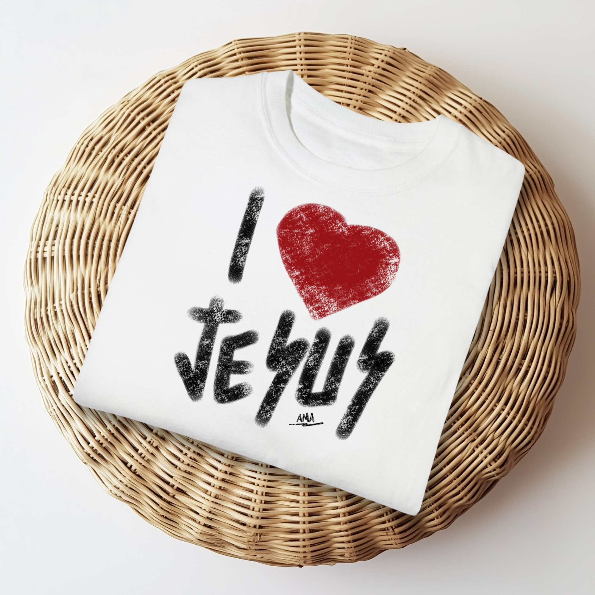 I Love Jesus T-Shirt – AMA (Amor, Misión, Acción)