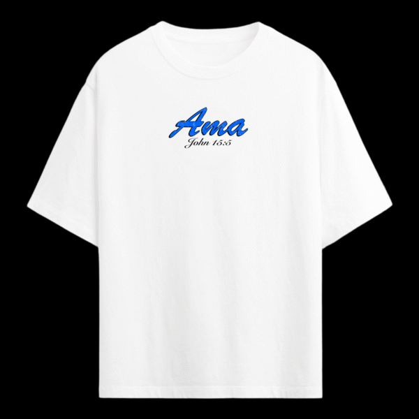 Without Christ I Am Nothing Oversized T-Shirt – Christian Streetwear | John 15:5