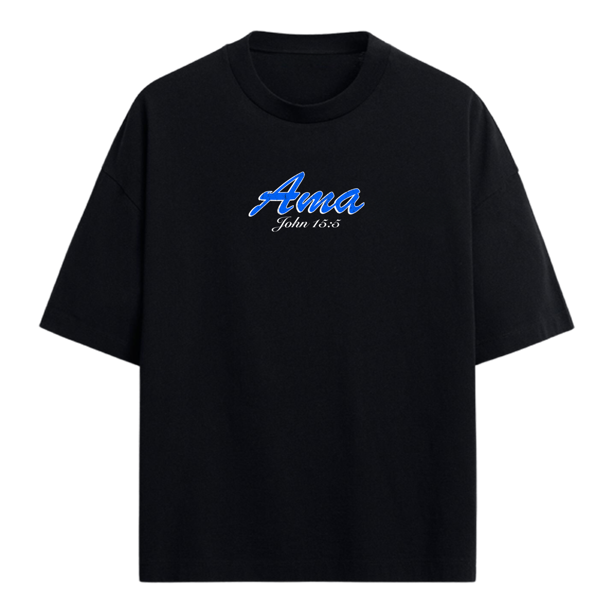 Without Christ I Am Nothing Oversized T-Shirt – Christian Streetwear | John 15:5