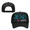 il_794xN.7165694397_3itd Jesus Is The Way Christian Trucker Hat – Faith-Based Snapback Cap