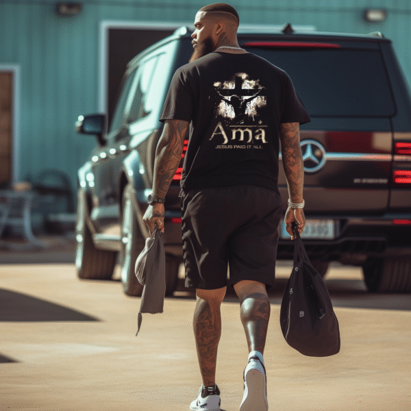 jesus paid it all tshirt mockup 3 “AMA – Jesus Paid It All” T-Shirt