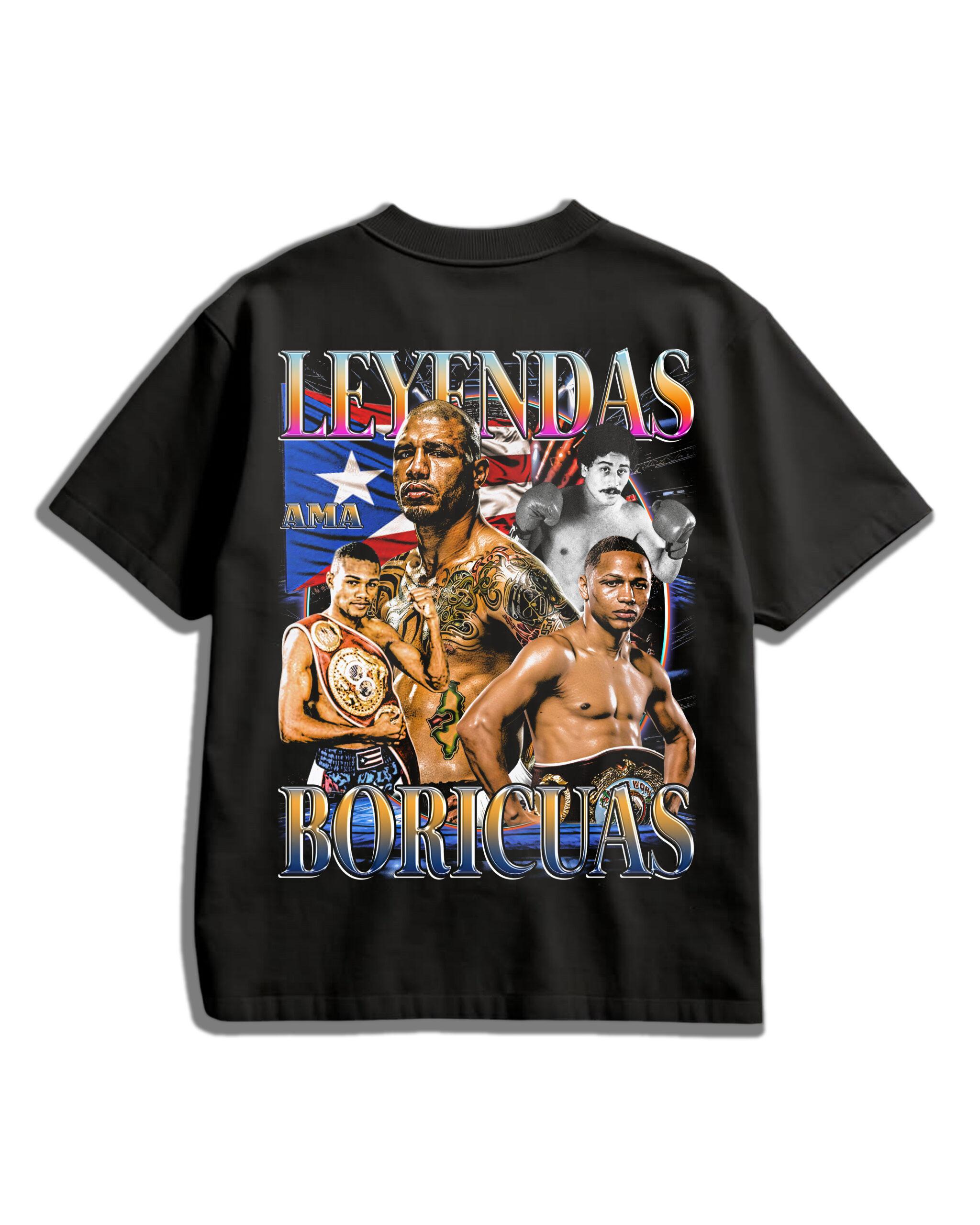 leyendas boricuas back PR Camisa Oversized AMA – “Leyendas Boricuas” (Subriel Matías x Xander Zayas)