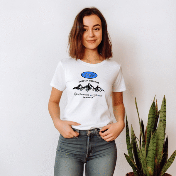 Camiseta Cristiana “Oh Gran Montaña” Zacarías 4:7