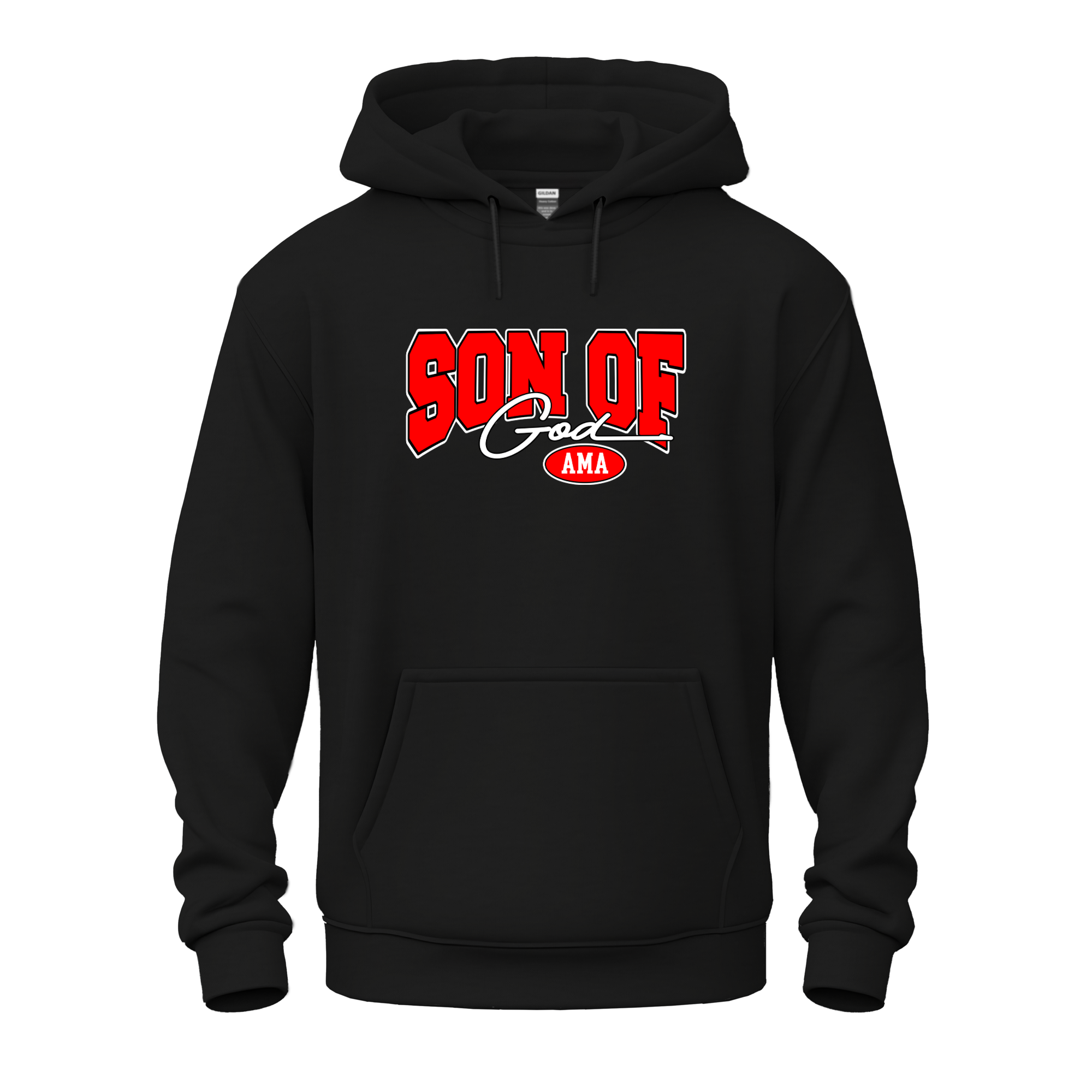 Son of God Christian Hoodie | Faith Streetwear Pullover | Bold Gospel Hoodie by AMA
