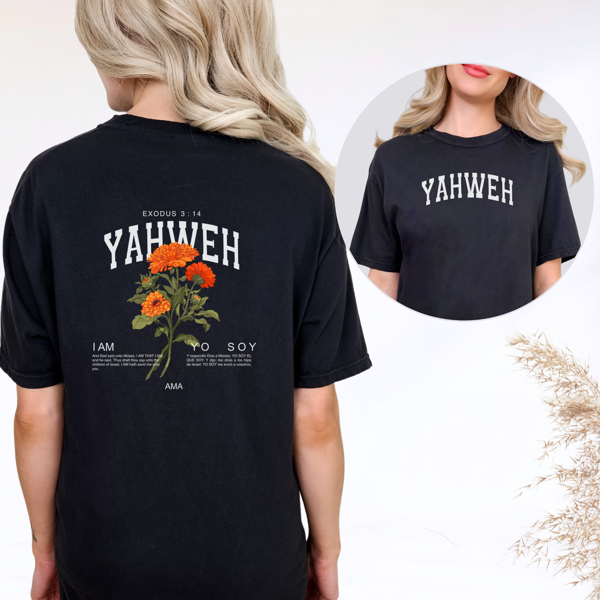 Yahweh T-Shirt – Christian Faith Apparel | Exodus 3:14 Design