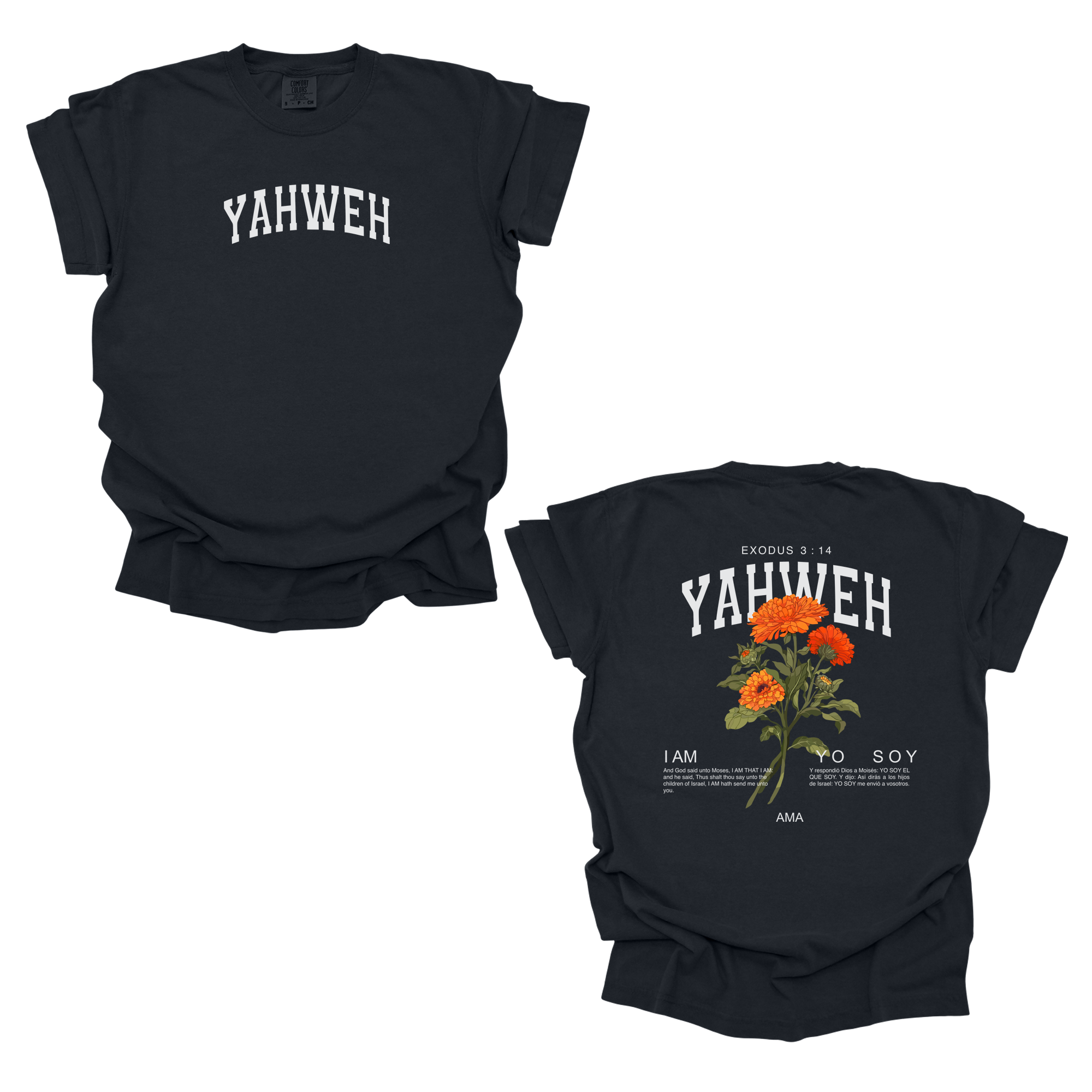 Yahweh T-Shirt – Christian Faith Apparel | Exodus 3:14 Design