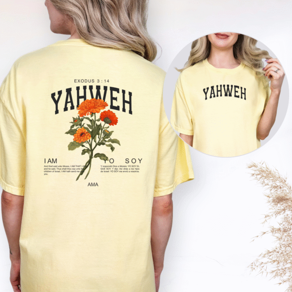 Yahweh T-Shirt – Christian Faith Apparel | Exodus 3:14 Design