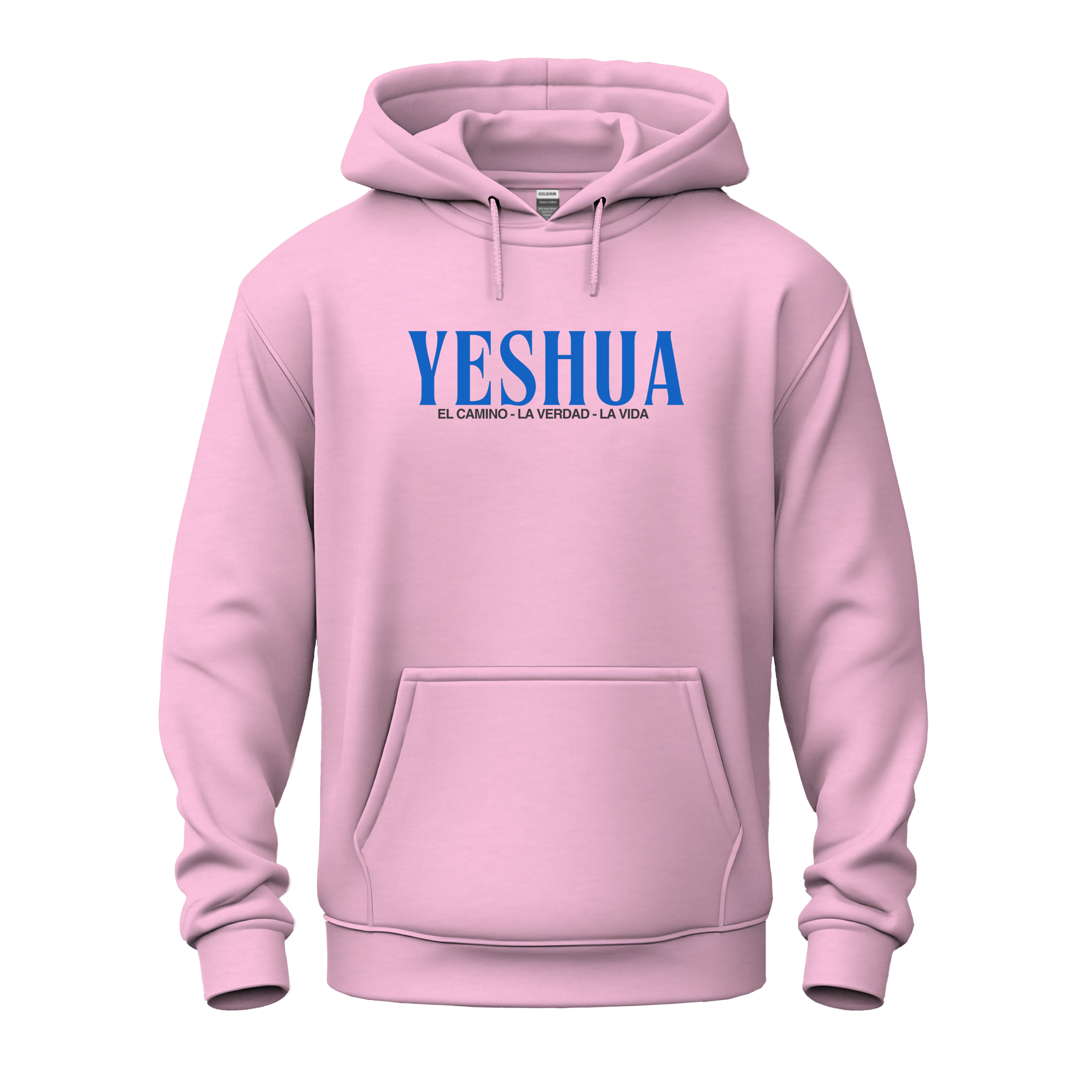 yeshua hoodie mockup 3 YESHUA – El Camino, La Verdad, La Vida | Hoodie Cristiano Unisex