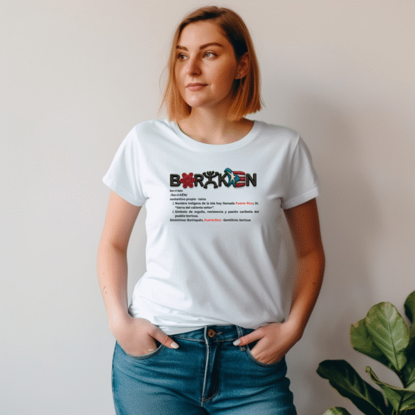 BORIKEN TSHIRT MOCKUP 4 T-Shirt “BORIKÉN – Definición Taína” (Unisex)
