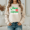 JESUS OUR GIFT SWEATSHIRT MOCKUP 1 Jesus Our Gift From Heaven Christian Christmas Sweatshirt – Festive Holiday Jesus Sweater (Unisex)