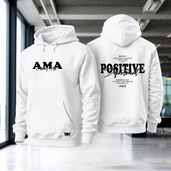 POSITIVE HOODIE MOCKUP 2 “Positive Department” Hoodie – Members Only Streetwear