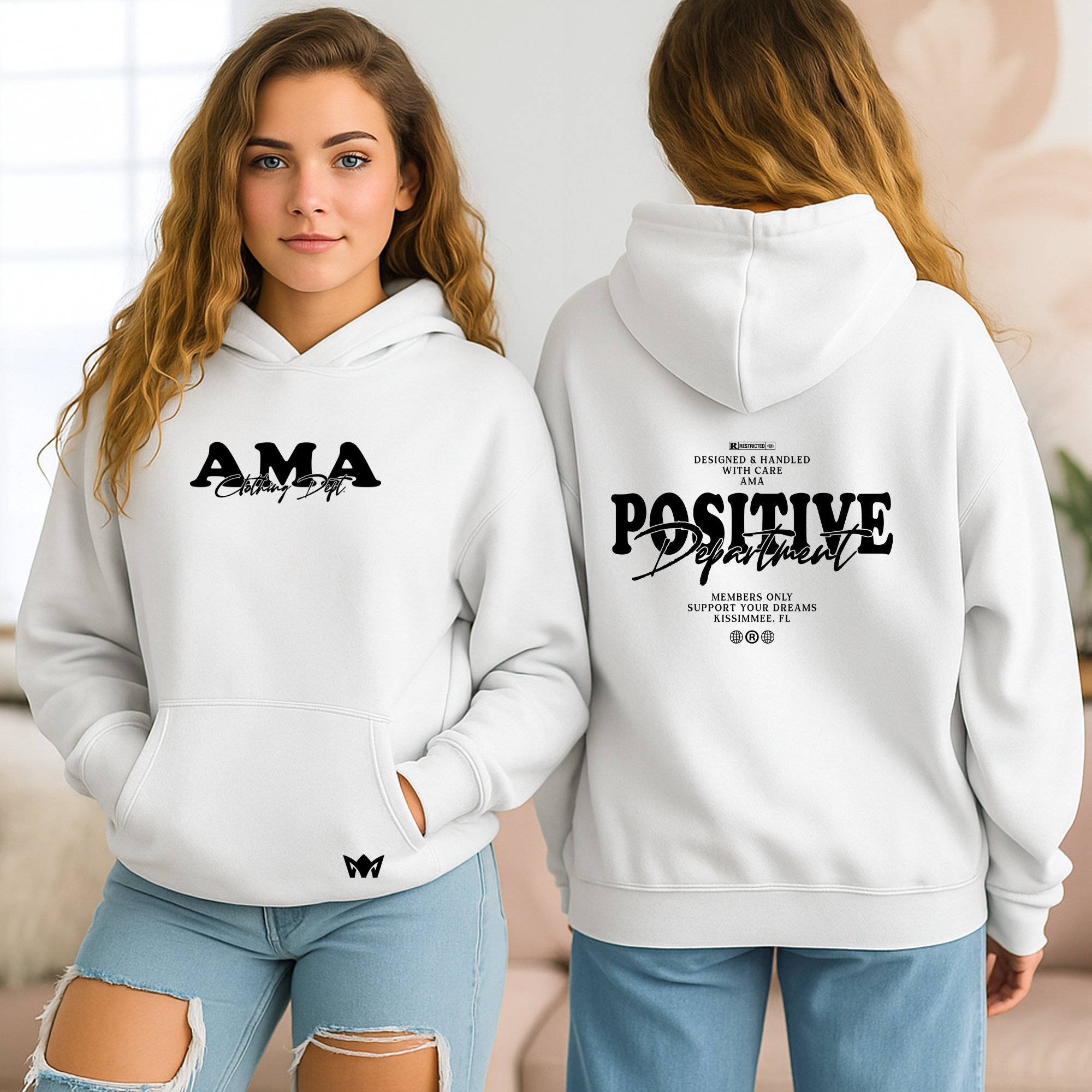 POSITIVE HOODIE MOCKUP 3 “Positive Department” Hoodie – Members Only Streetwear