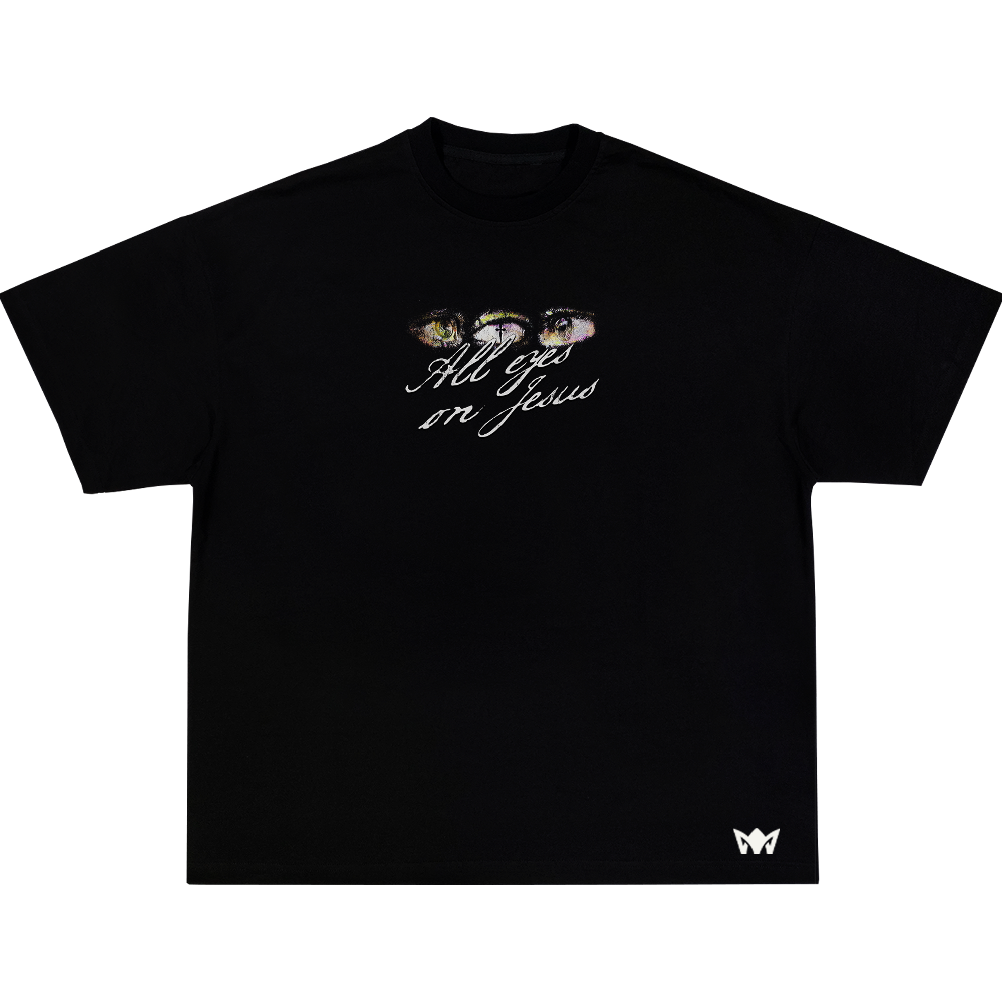 All Eyes on Jesus Oversized T-Shirt – Christian Streetwear Graphic Tee (Unisex)