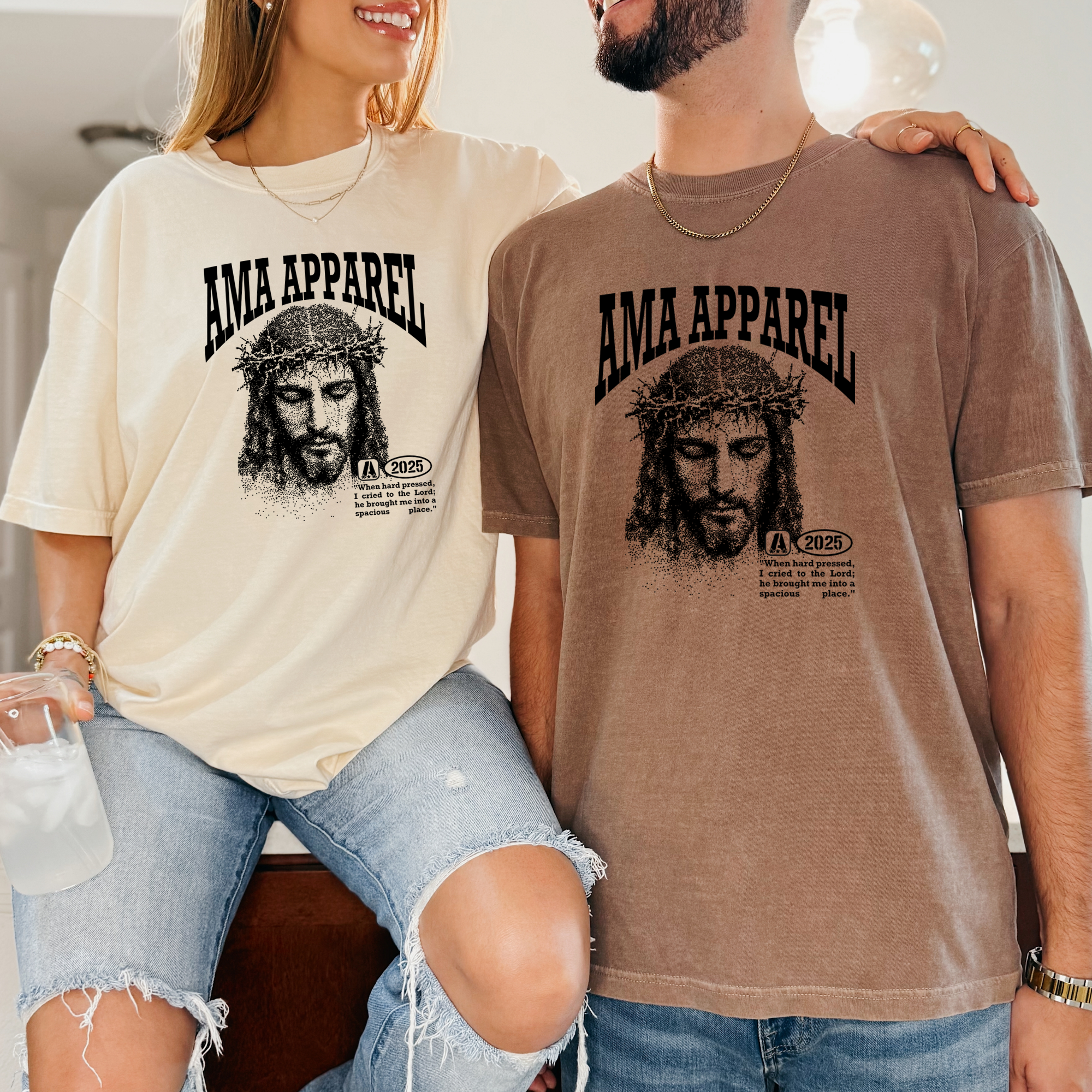 “Jesus Crown of Thorns” 2025 Faith Premium Tee