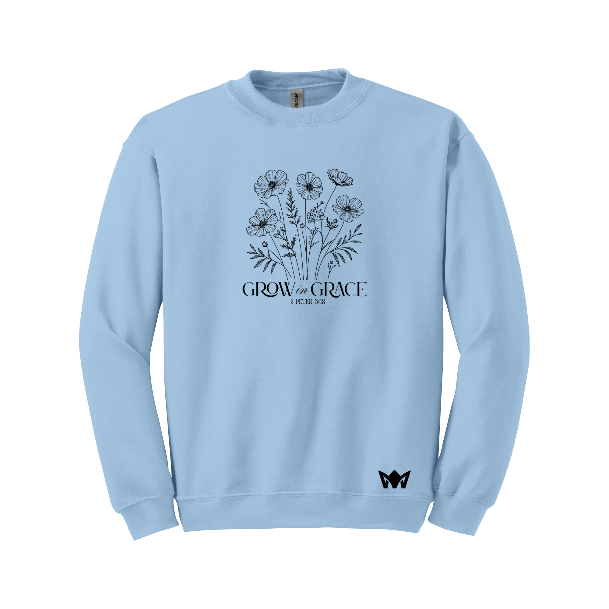 Grow in Grace – Christian Sweatshirt (2 Peter 3:18)