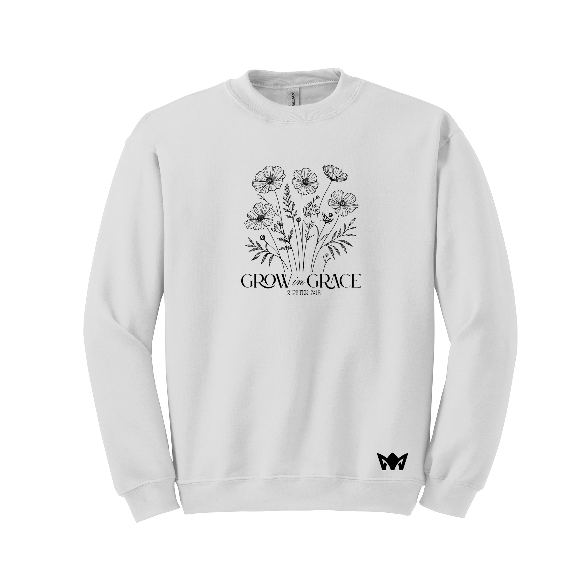 Grow in Grace – Christian Sweatshirt (2 Peter 3:18)