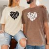jesus heart tshirt mockup 6 Jesus Heart T-Shirt – Christian Unisex by AMA | Faith-Inspired Apparel