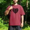 jesus heart tshirt mockup 8 Jesus Heart T-Shirt – Christian Unisex by AMA | Faith-Inspired Apparel