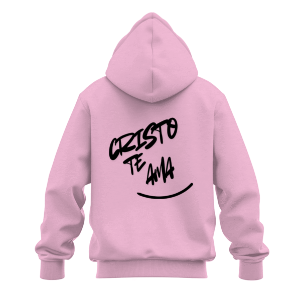 Hoodie “Sonríe / Cristo te ama”