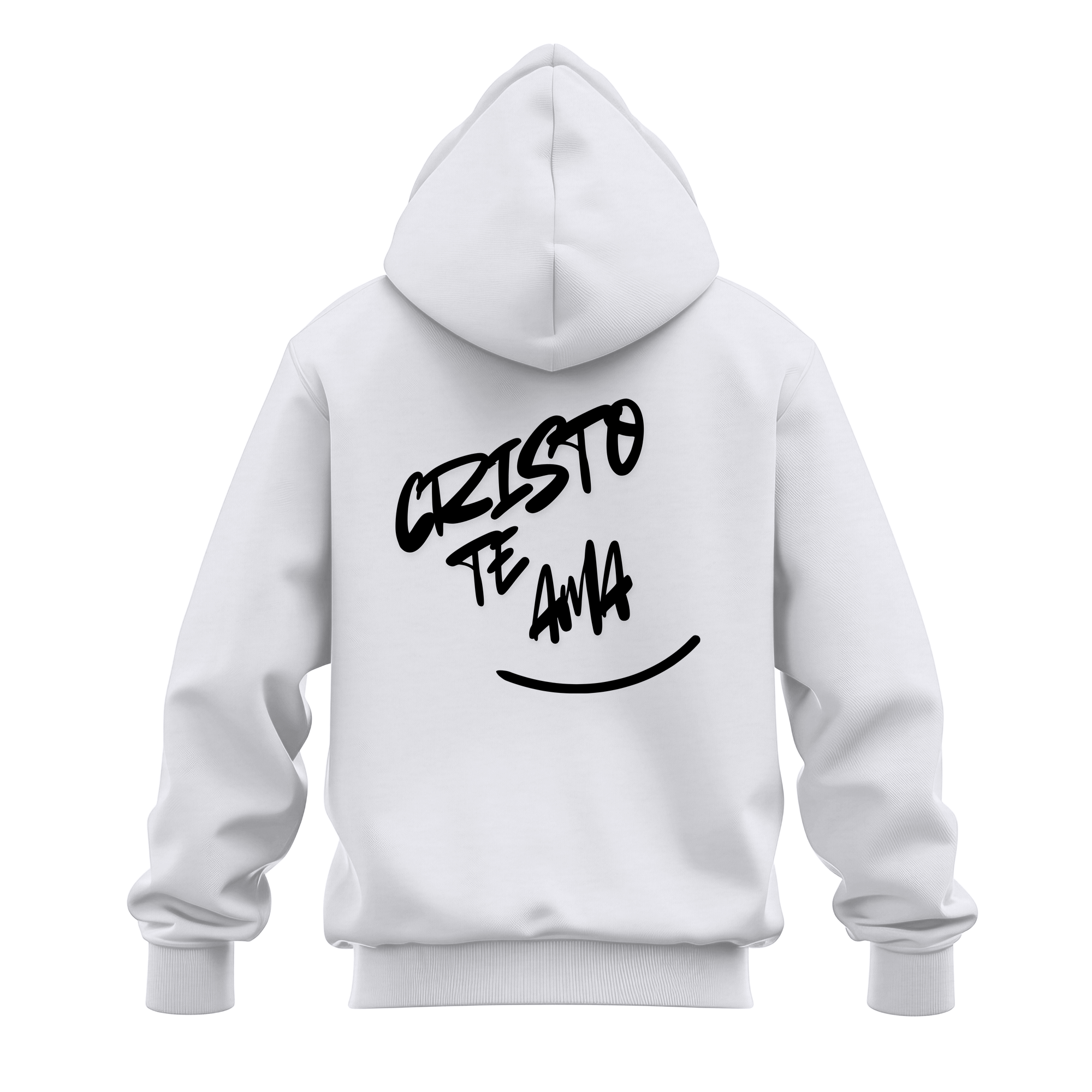 Hoodie “Sonríe / Cristo te ama”